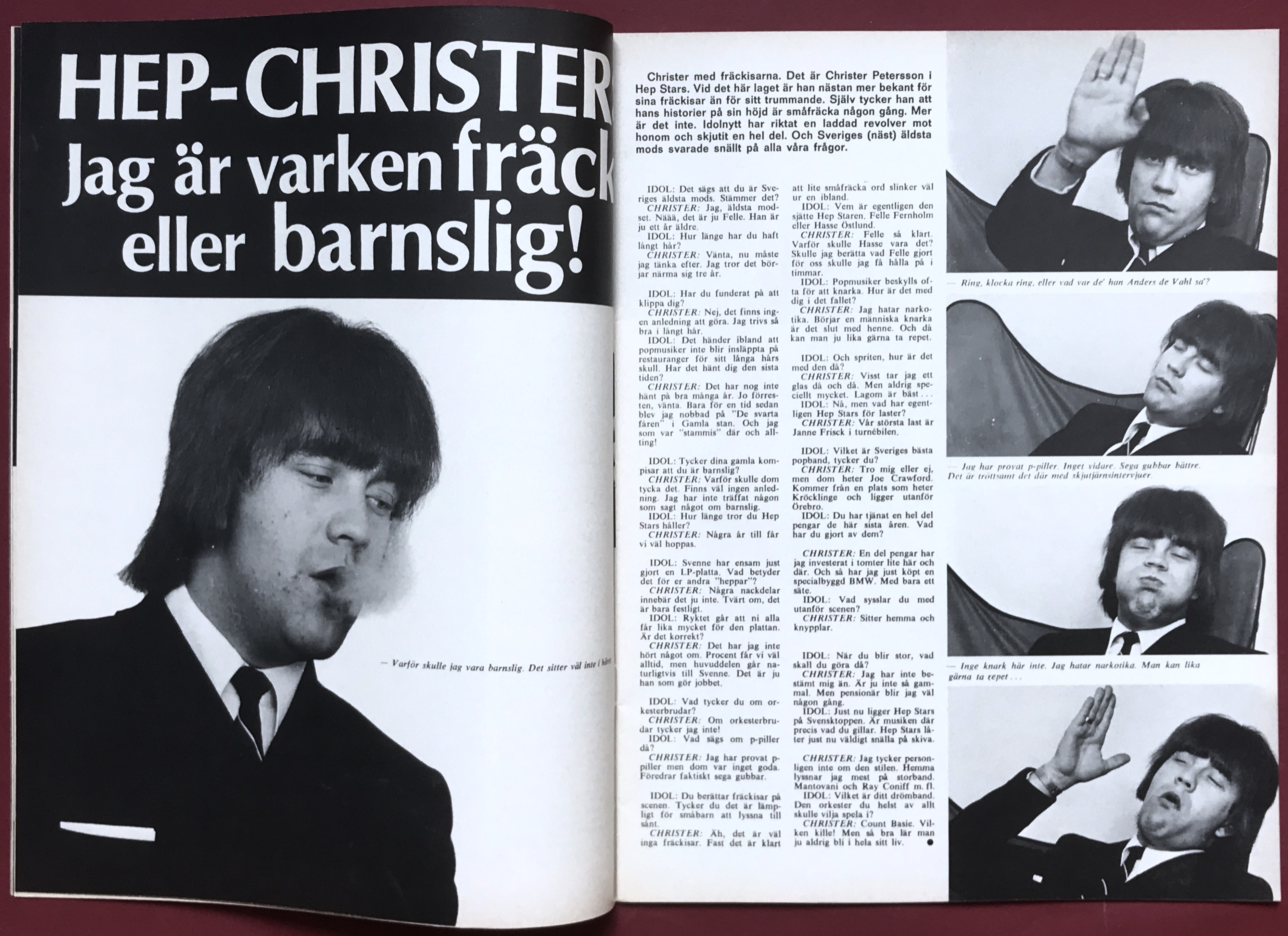 IDOLNYTT - No 13 1967 HOLLIES / Graham Nash omslag - 6