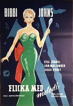 FLICKA MED MELODI (1954)