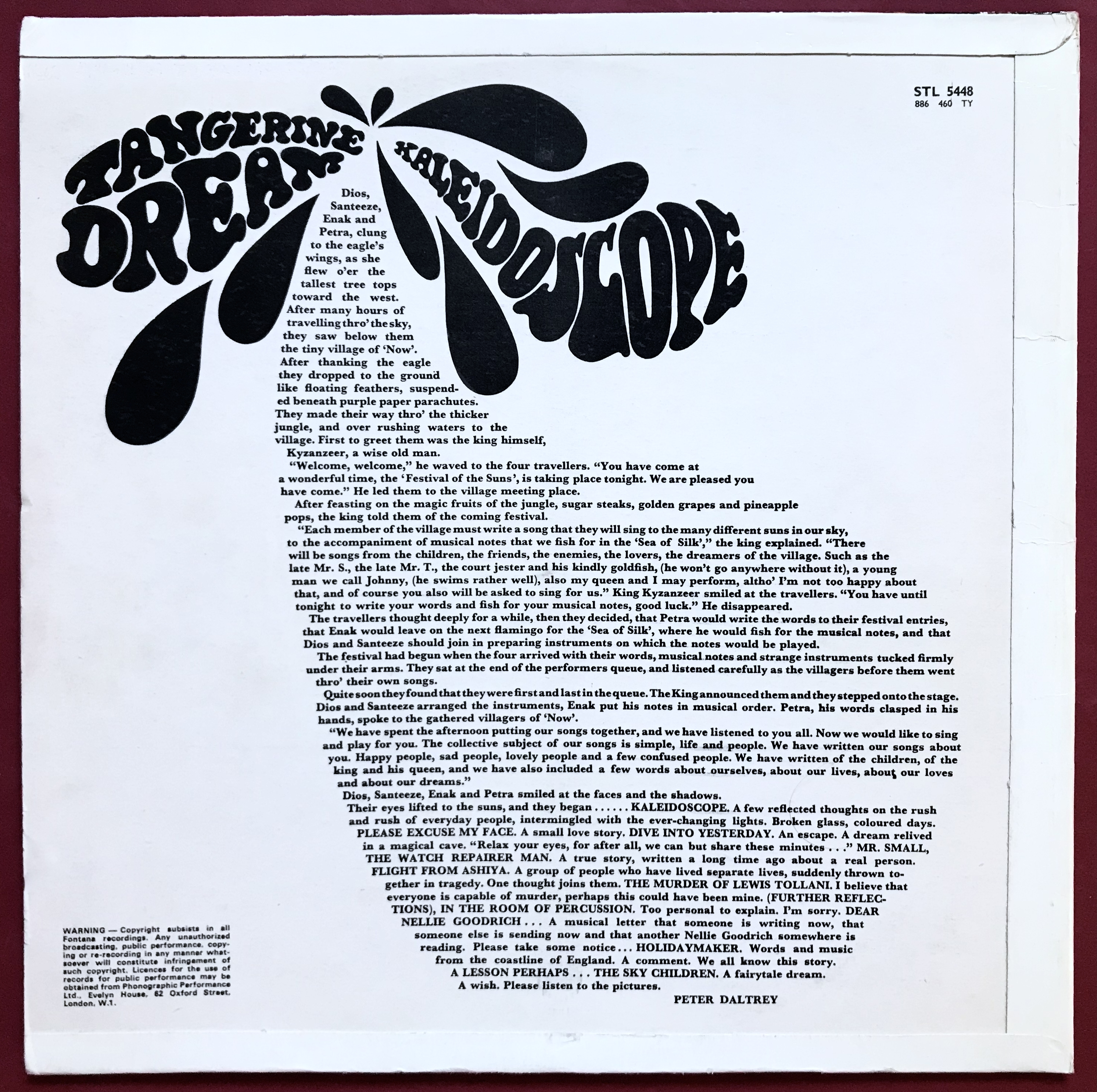 KALEIDOSCOPE - Tangerine dream UK-orig LP 1967 - 2