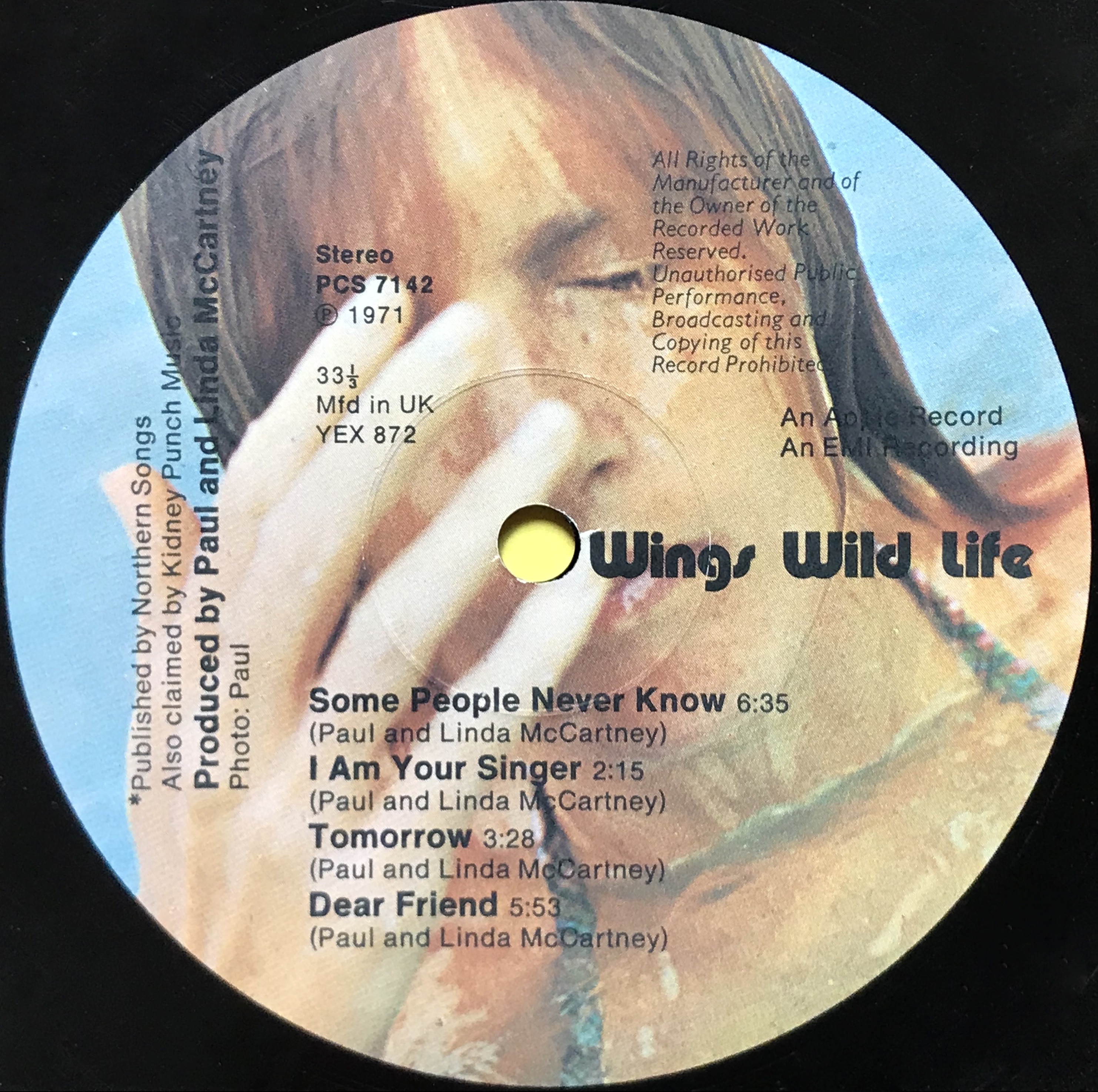 WINGS - Wild life UK-orig LP 1971 - 4