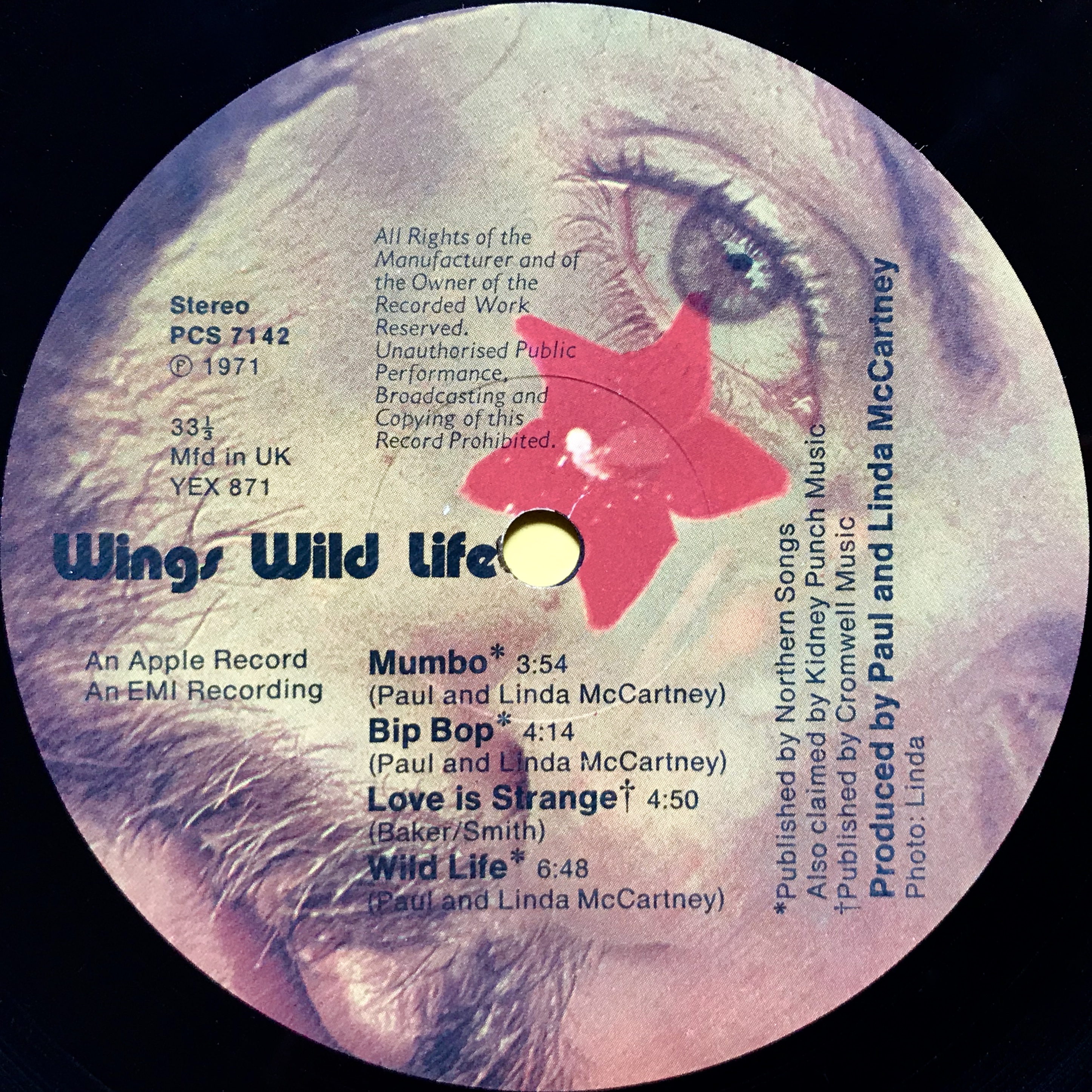 WINGS - Wild life UK-orig LP 1971 - 3