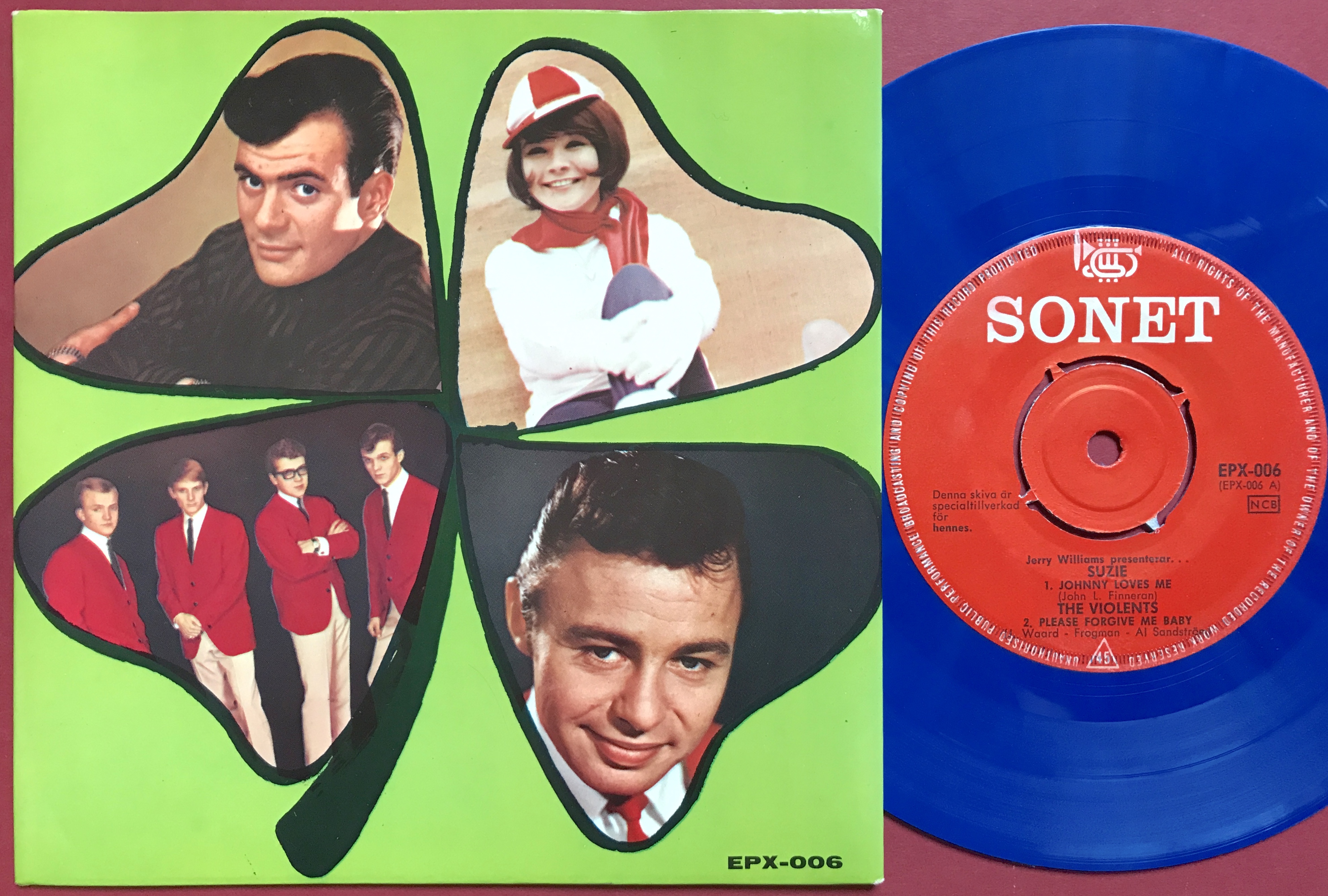 JERRY WILLIAMS / VIOLENTS / SUZIE / JAN ROHDE Swe EP 1964