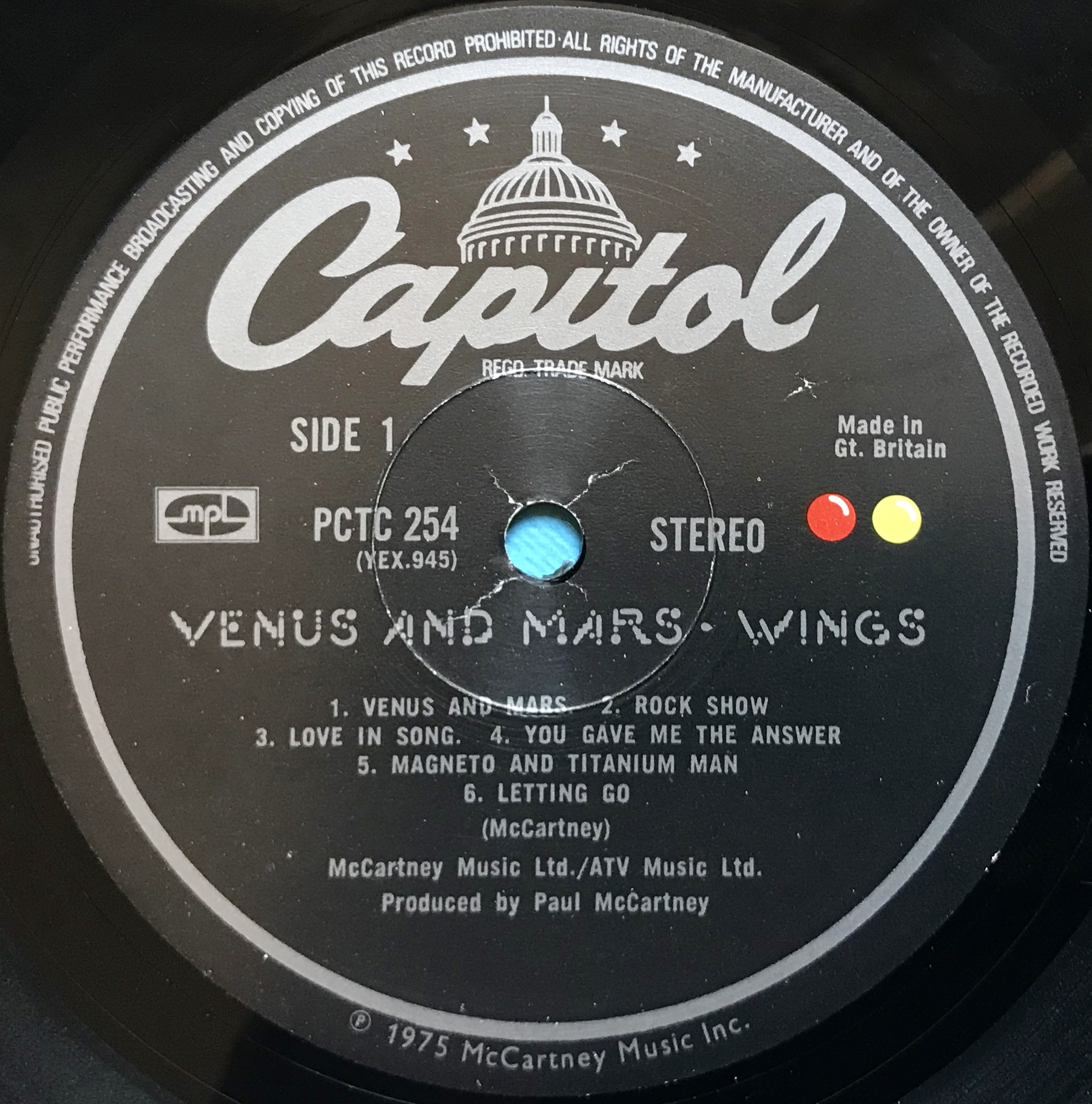 WINGS - Venus and mars UK-orig LP 1975 - 3