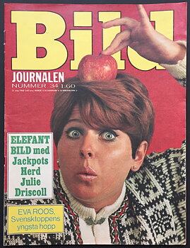 BILDJOURNALEN - nr 34 1968 med ELEFANTBILD