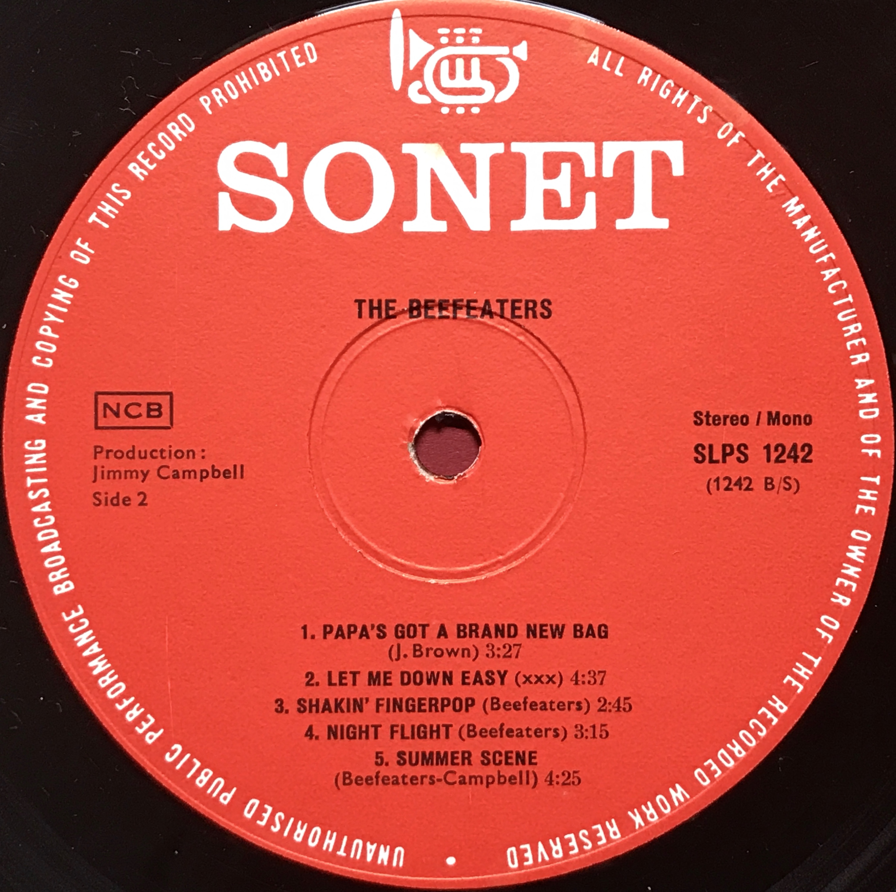 BEEFEATERS - "same" Danish-orig LP 1967 - 4