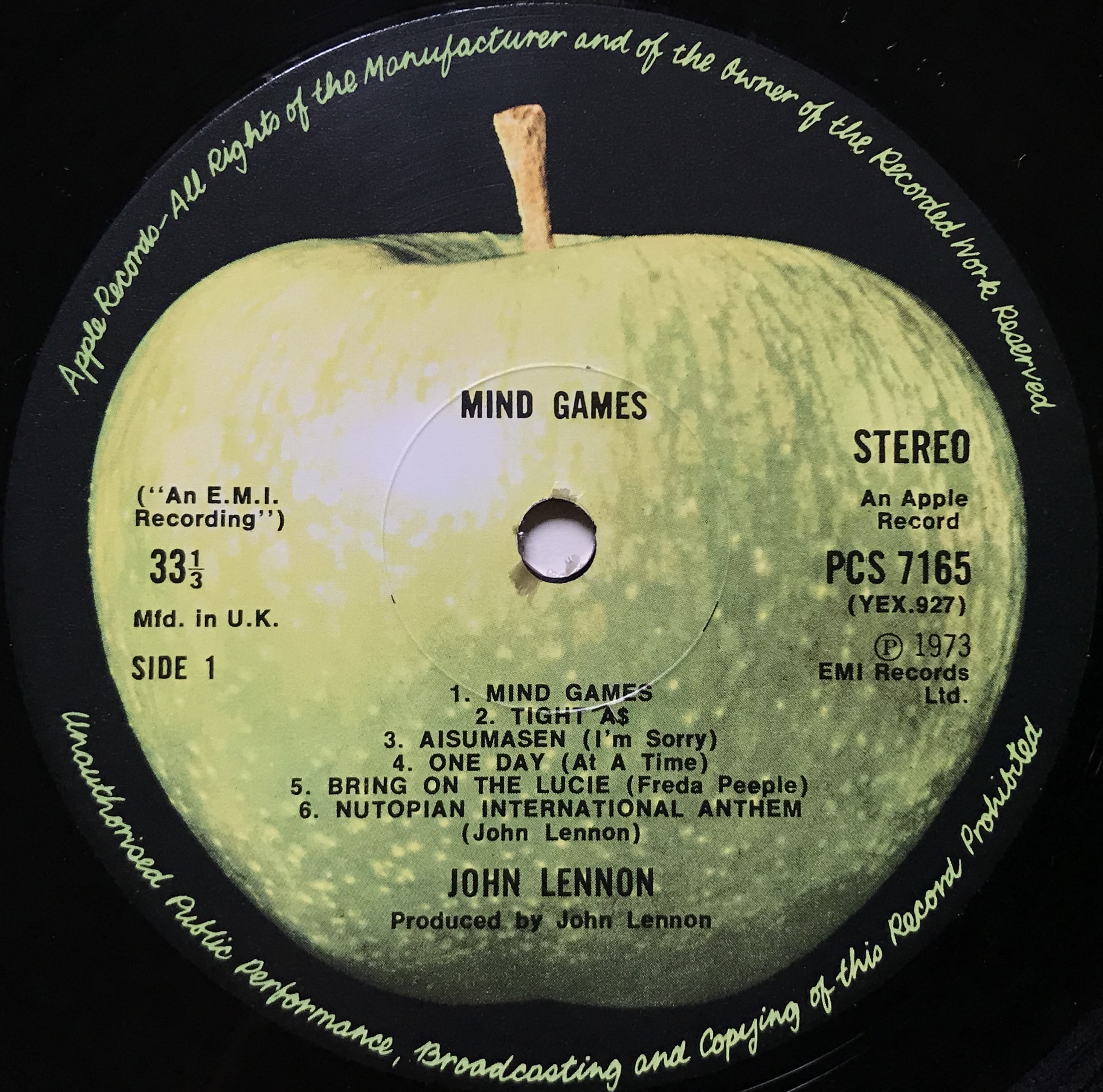 JOHN LENNON - Mind games UK-orig LP 1973 - 3