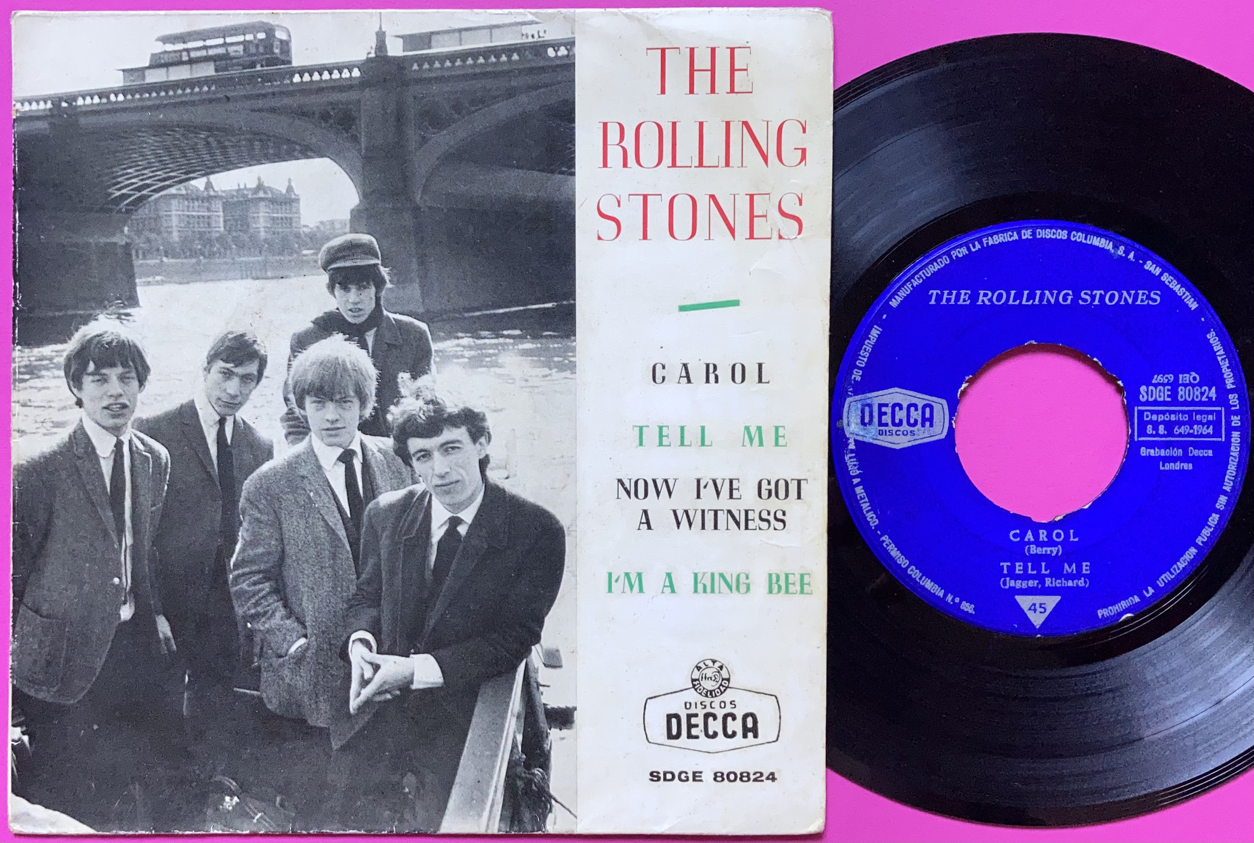 ROLLING STONES - Carol +3 Spansk EP 1964