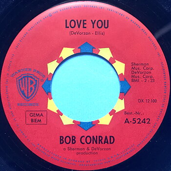 BOB CONRAD - Bye bye baby Tysk 45 1961