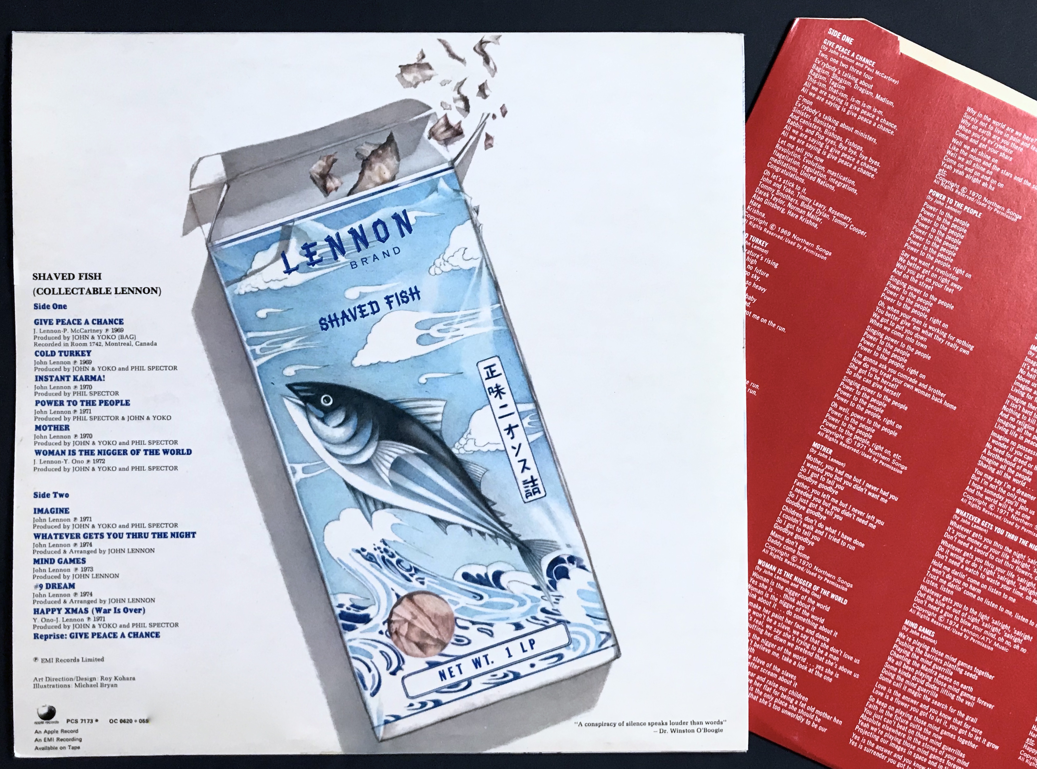 JOHN LENNON - Shaved fish UK-orig LP 1975 - 2