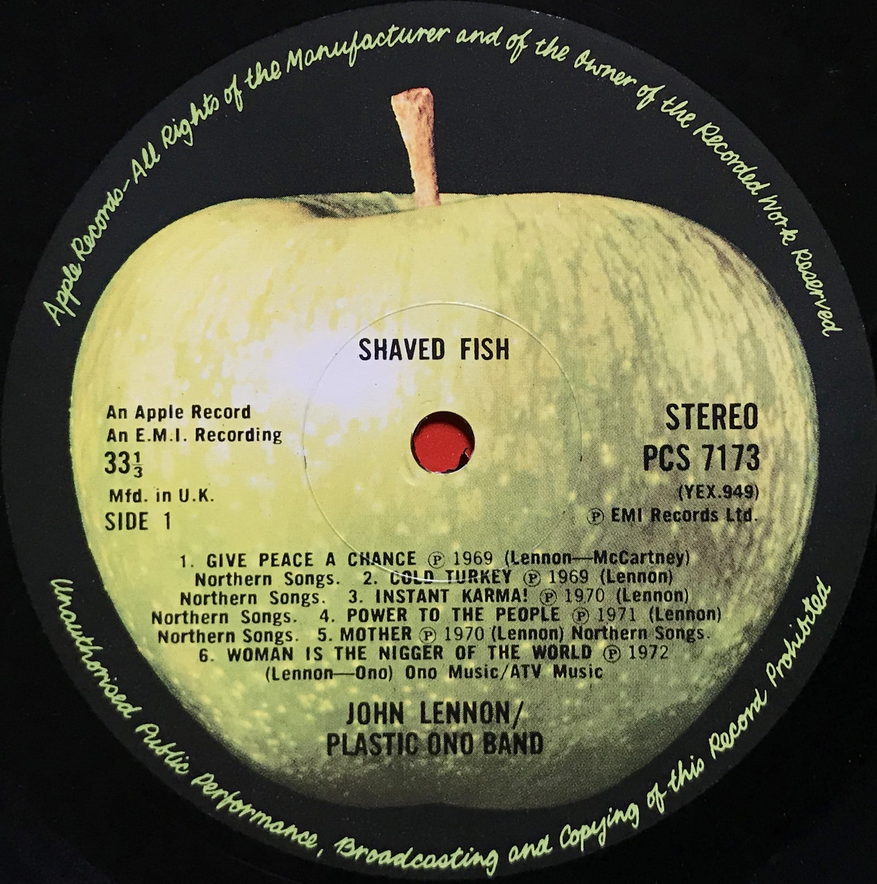 JOHN LENNON - Shaved fish UK-orig LP 1975 - 3