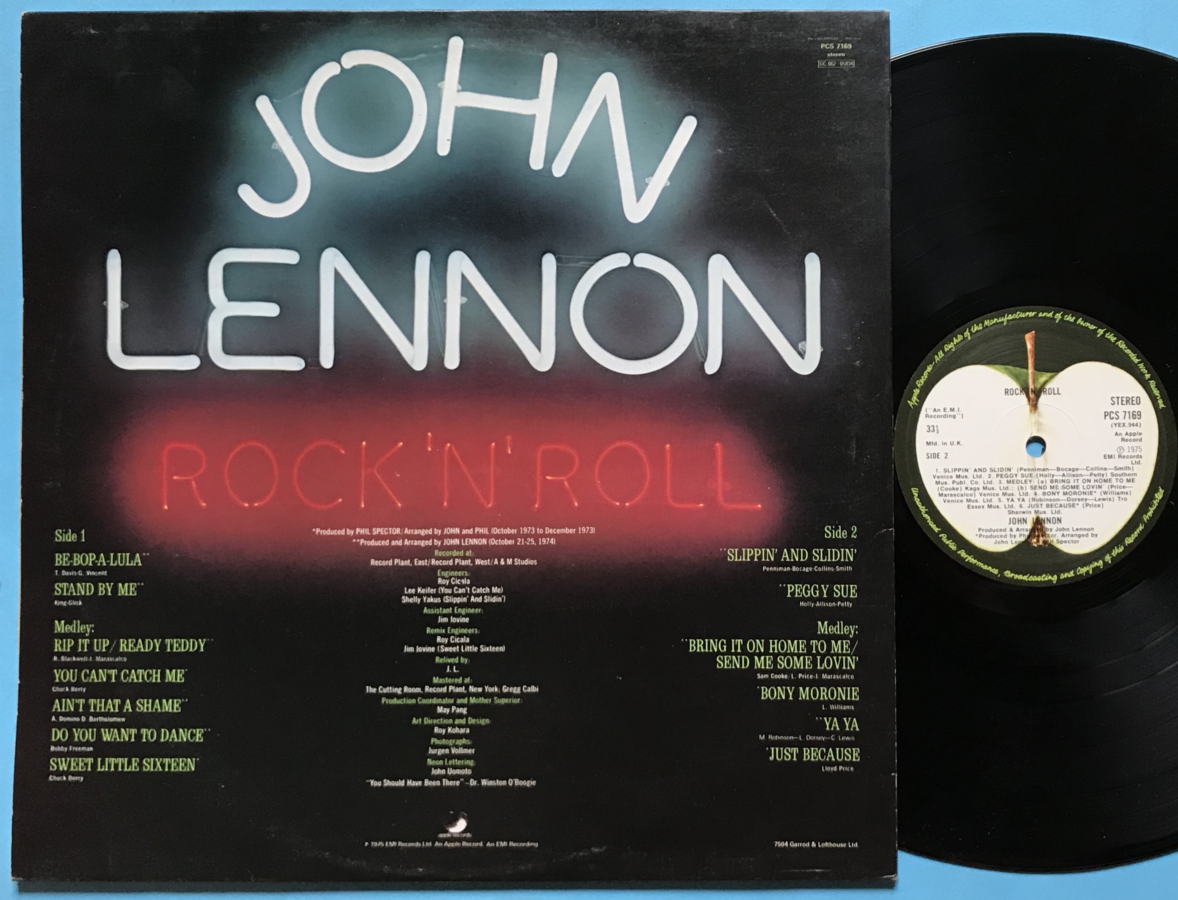 JOHN LENNON - Rock´n´roll UK-orig LP 1975 - 2