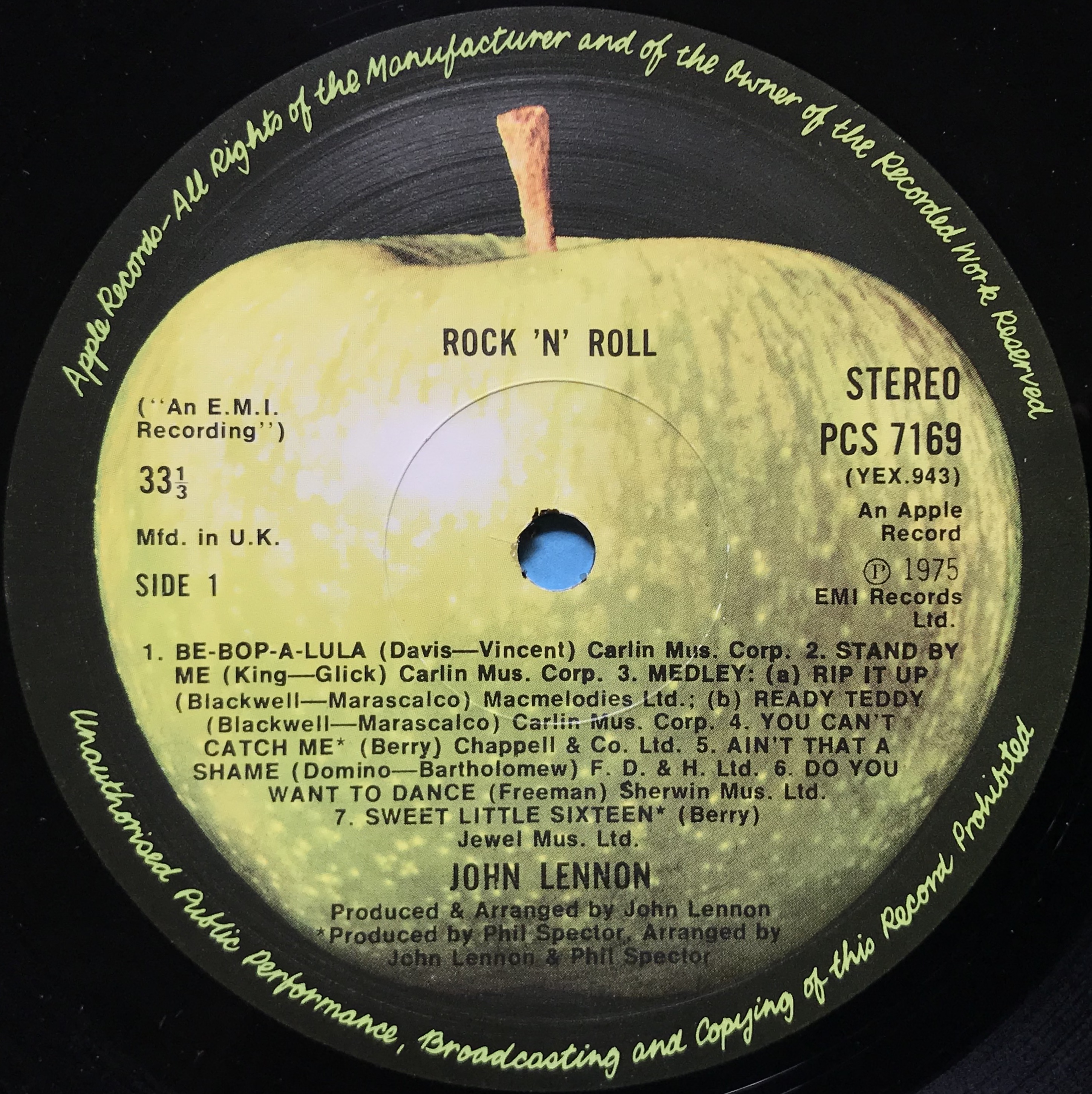 JOHN LENNON - Rock´n´roll UK-orig LP 1975 - 3
