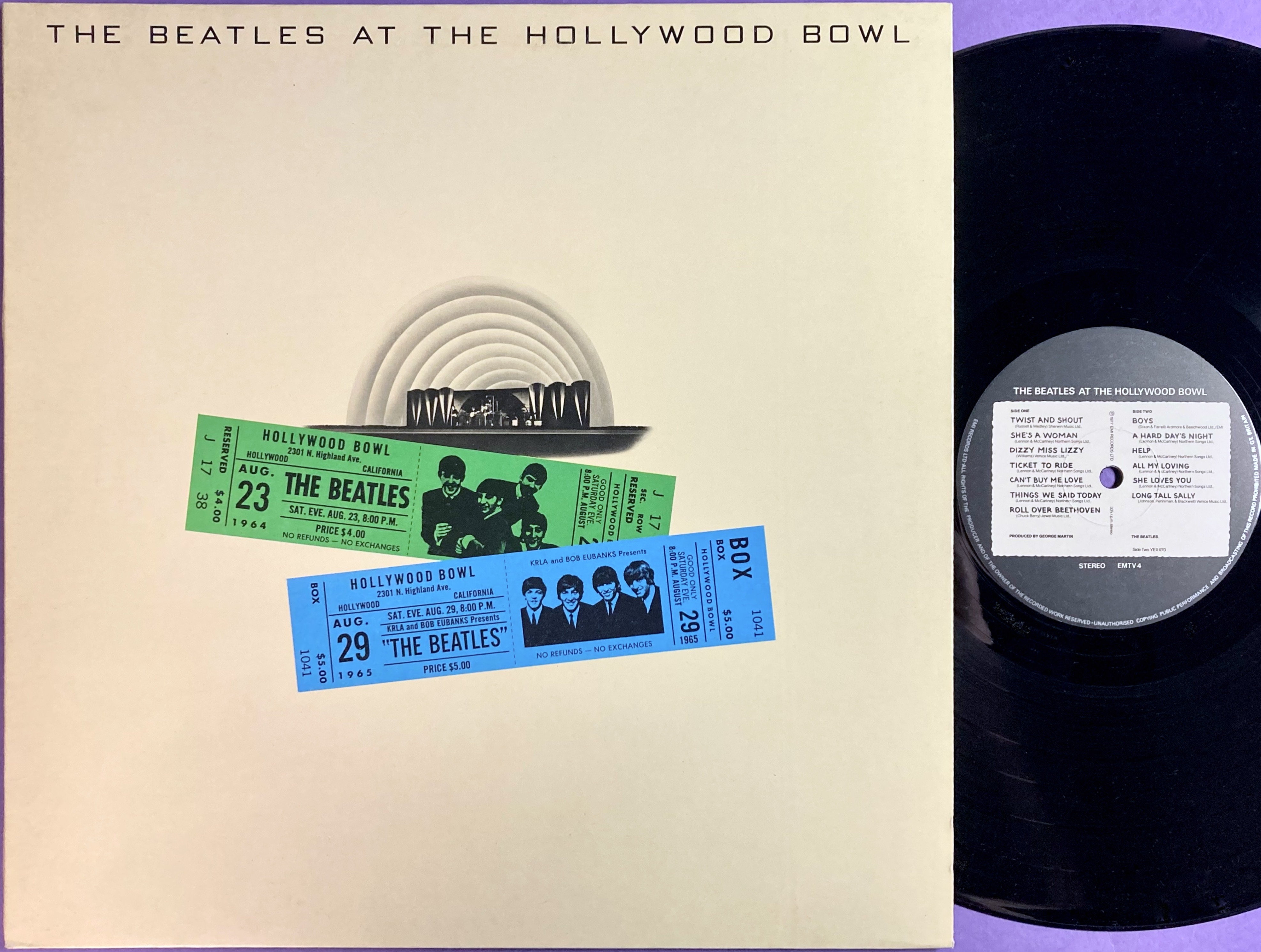 BEATLES - At the Hollywood Bowl UK-orig LP 1977