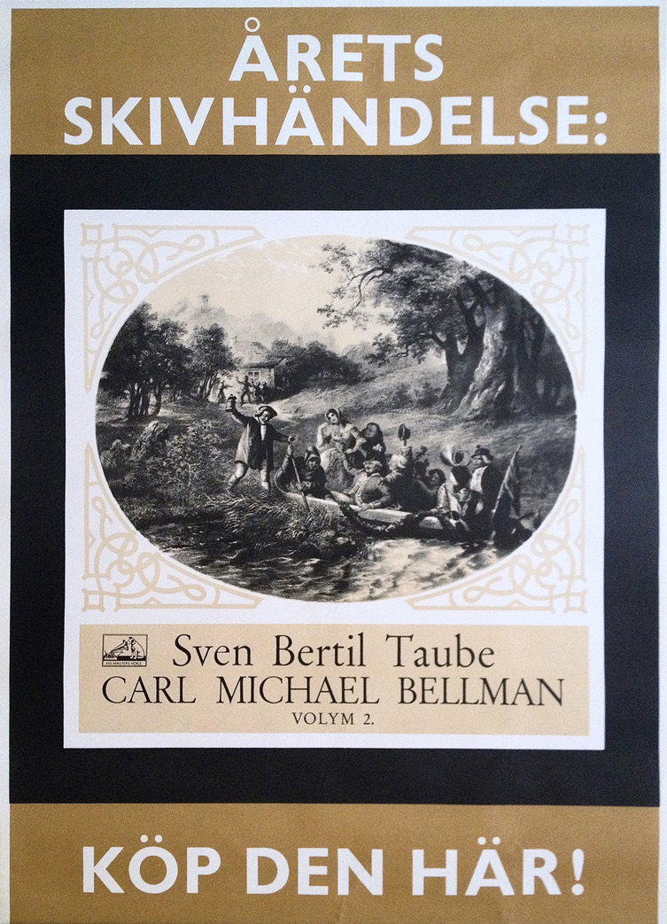 SVEN-BERTIL TAUBE - Carl Michael Bellman (1960´s) - Promo poster