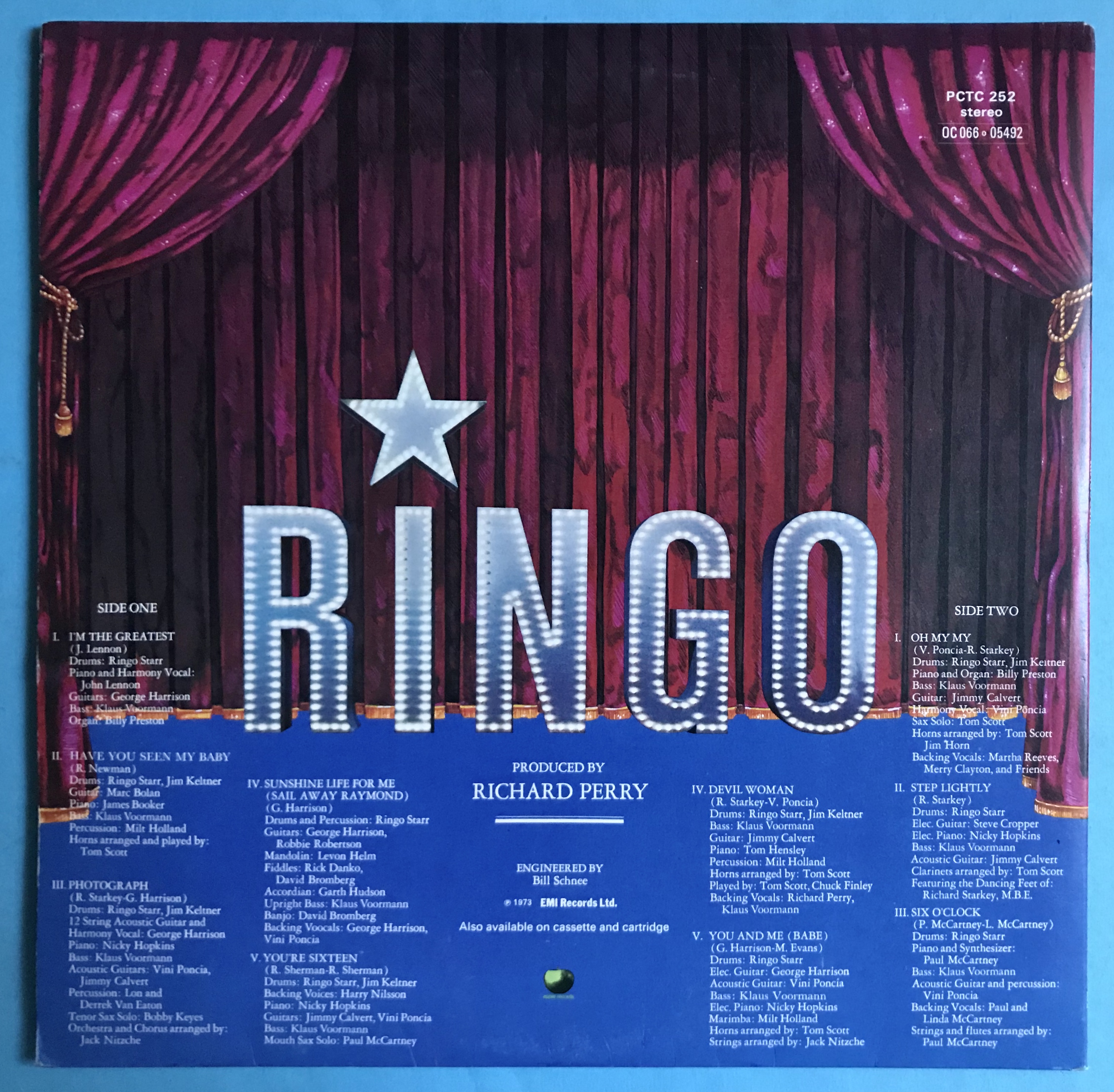 RINGO STARR - Ringo UK-orig LP 1973 - 10