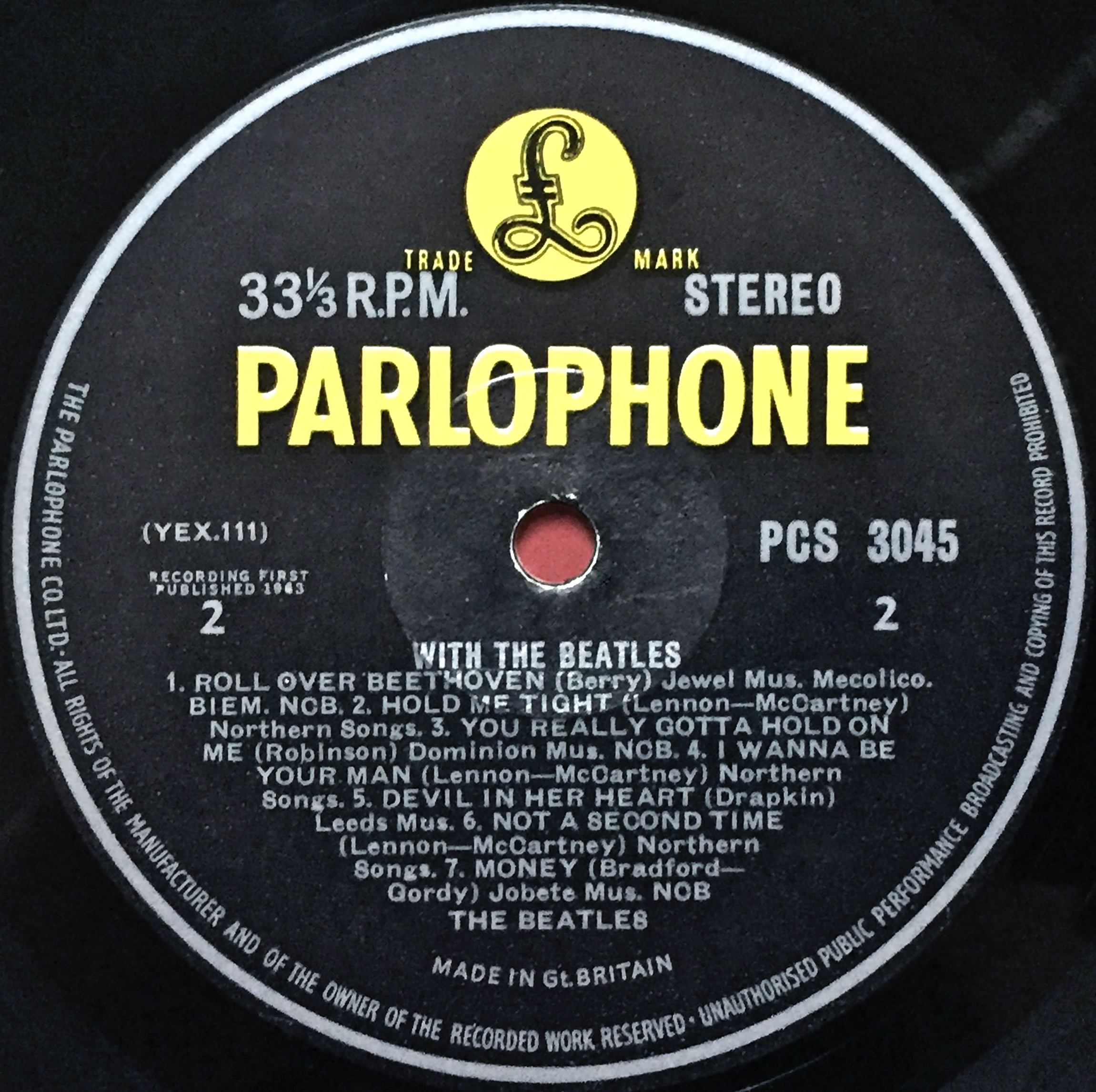 BEATLES - With the Beatles UK-orig Stereo LP 1963 - 5