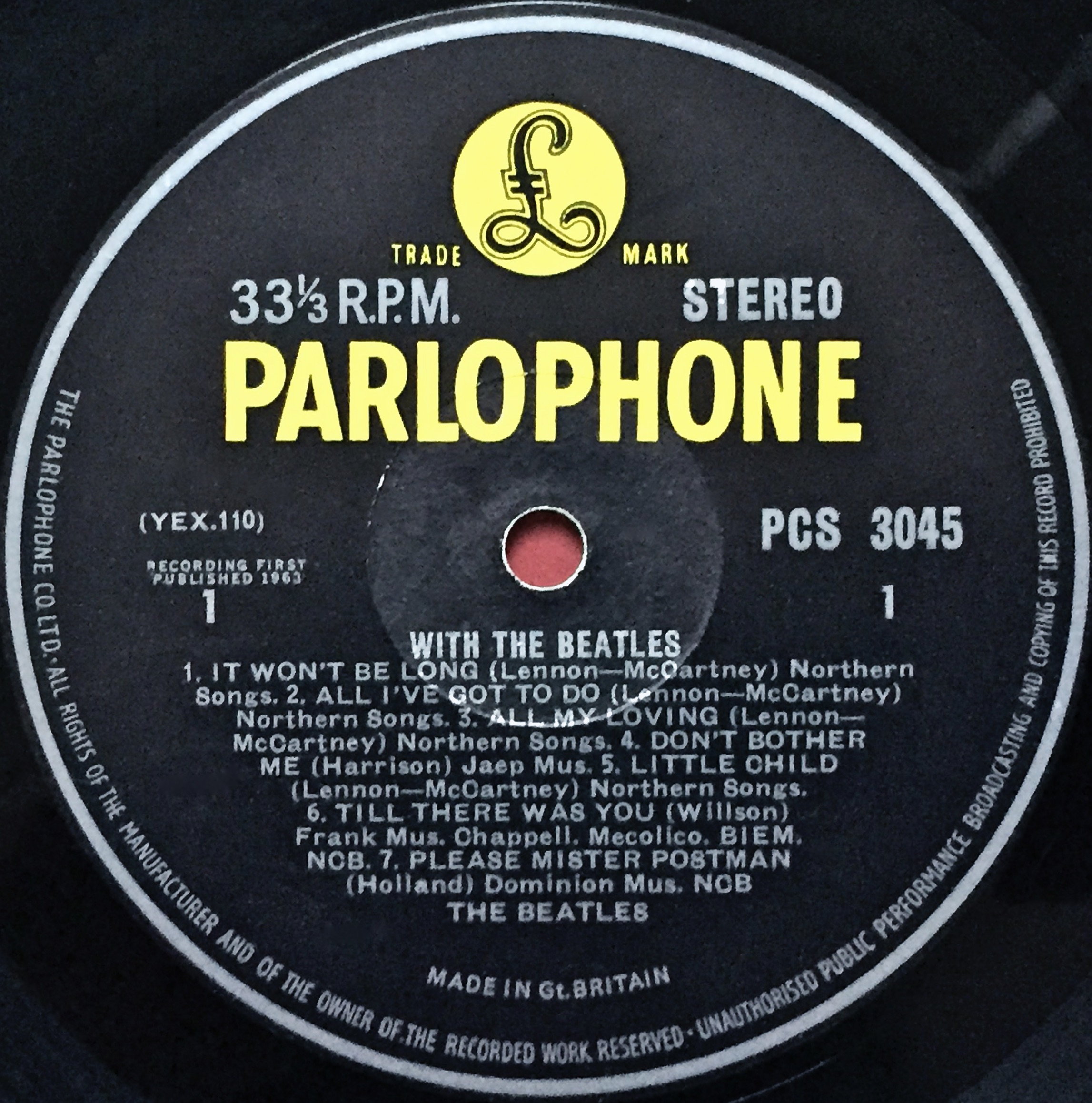 BEATLES - With the Beatles UK-orig Stereo LP 1963 - 4