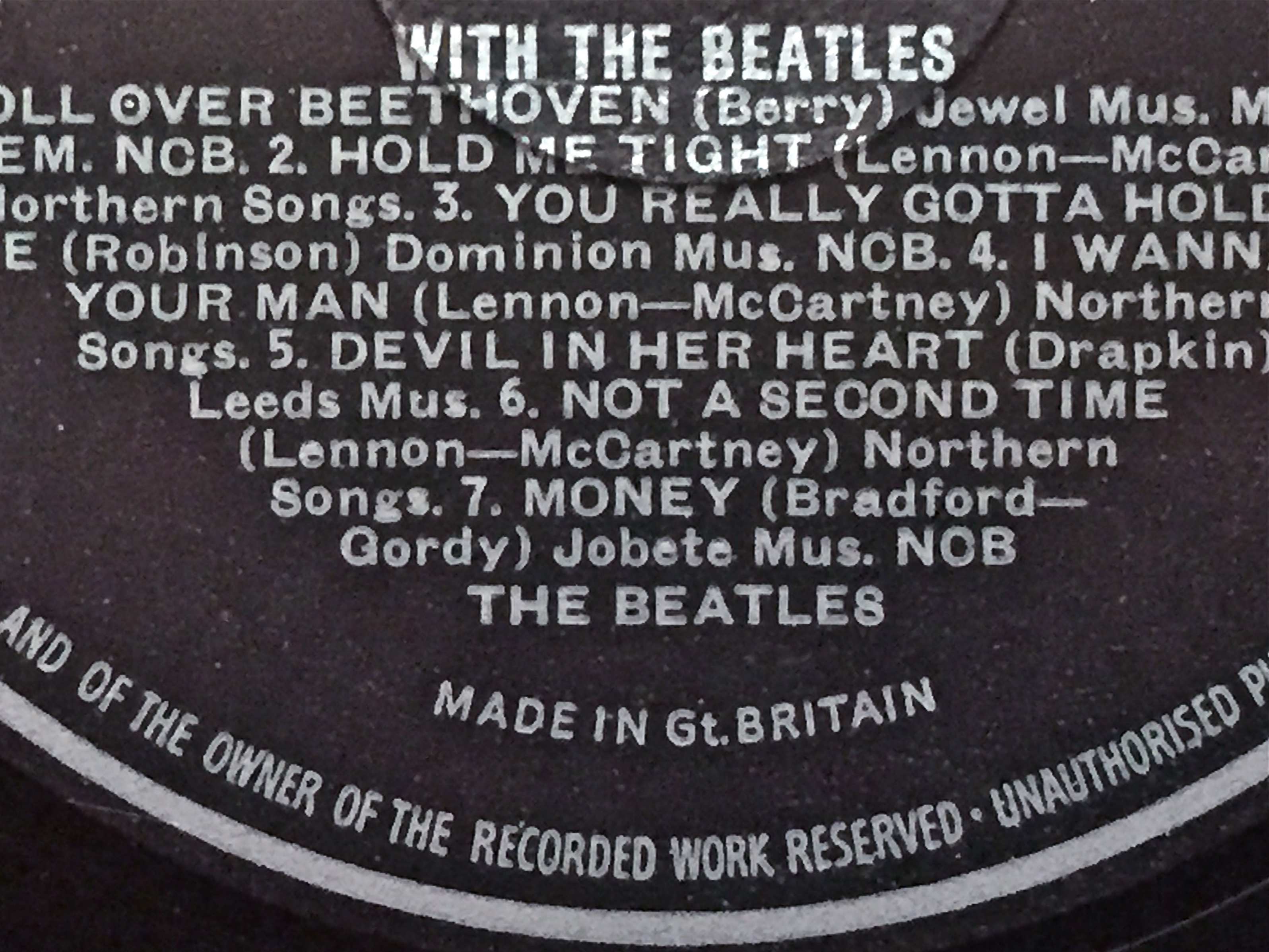 BEATLES - With the Beatles UK-orig Stereo LP 1963 - 6