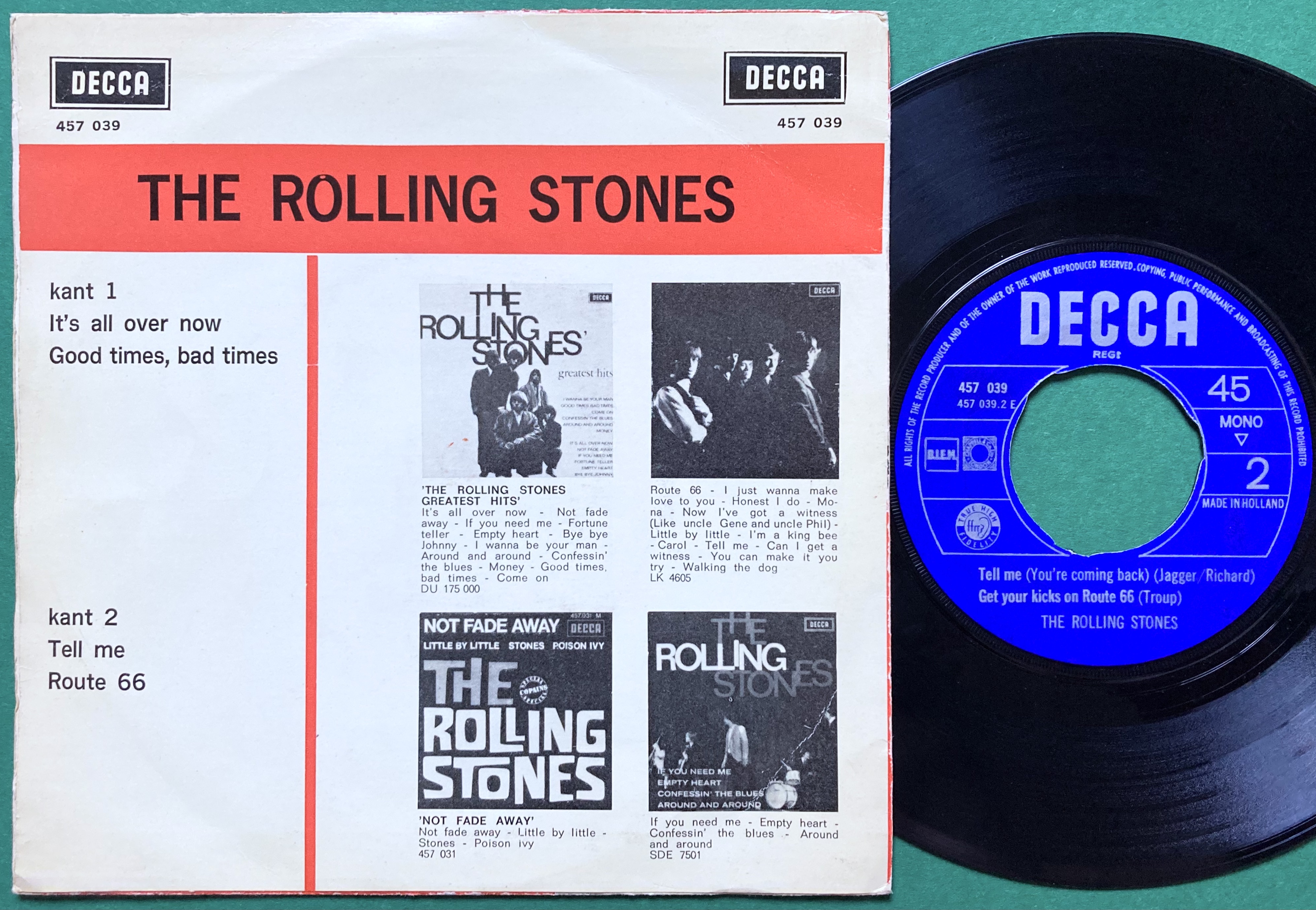 ROLLING STONES - It´s all over now +3 Holland EP 1964 - 2