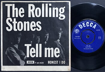 ROLLING STONES - Tell me Danish WHITE PS 1964