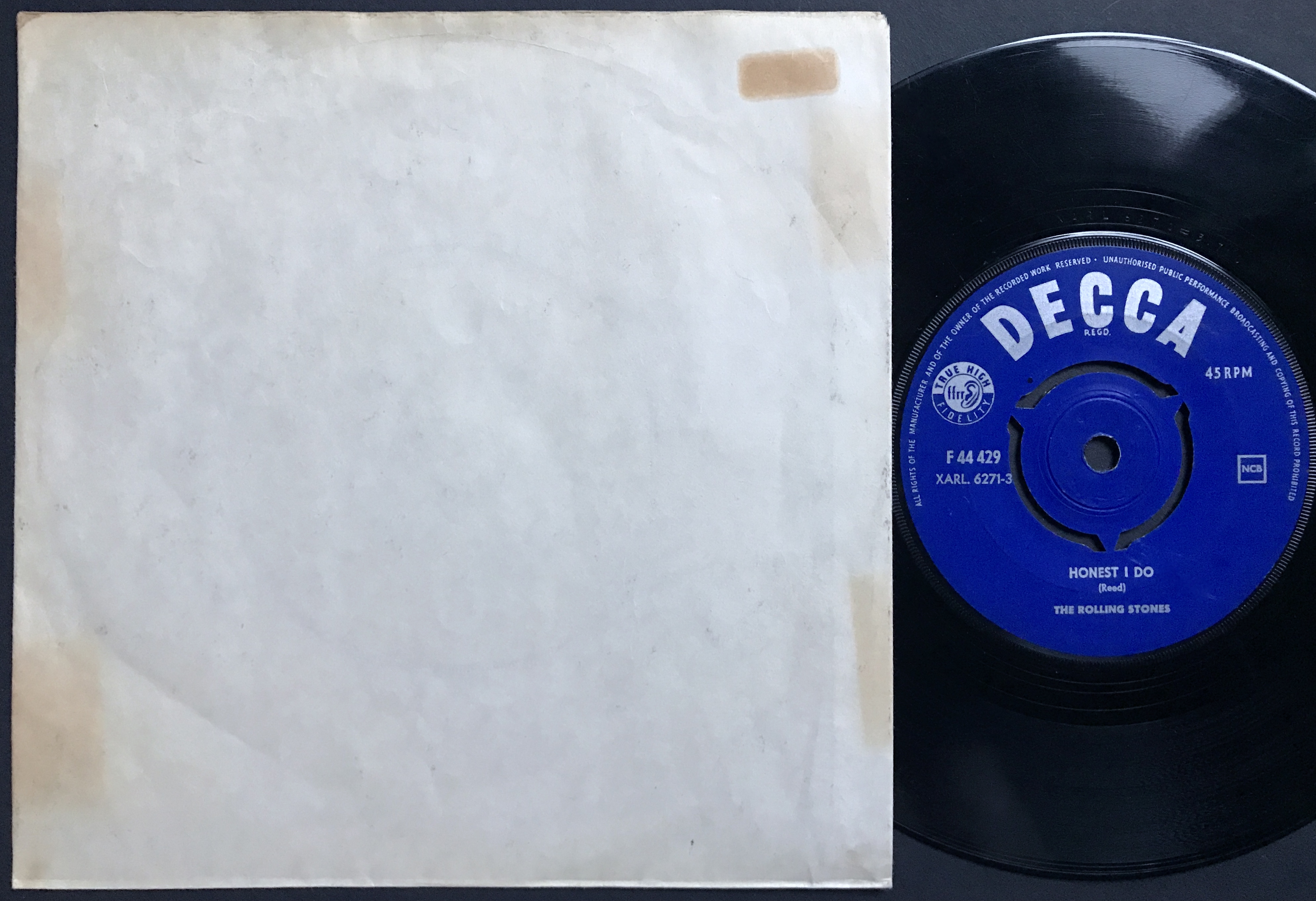 ROLLING STONES - Tell me Danish WHITE PS 1964 - 2