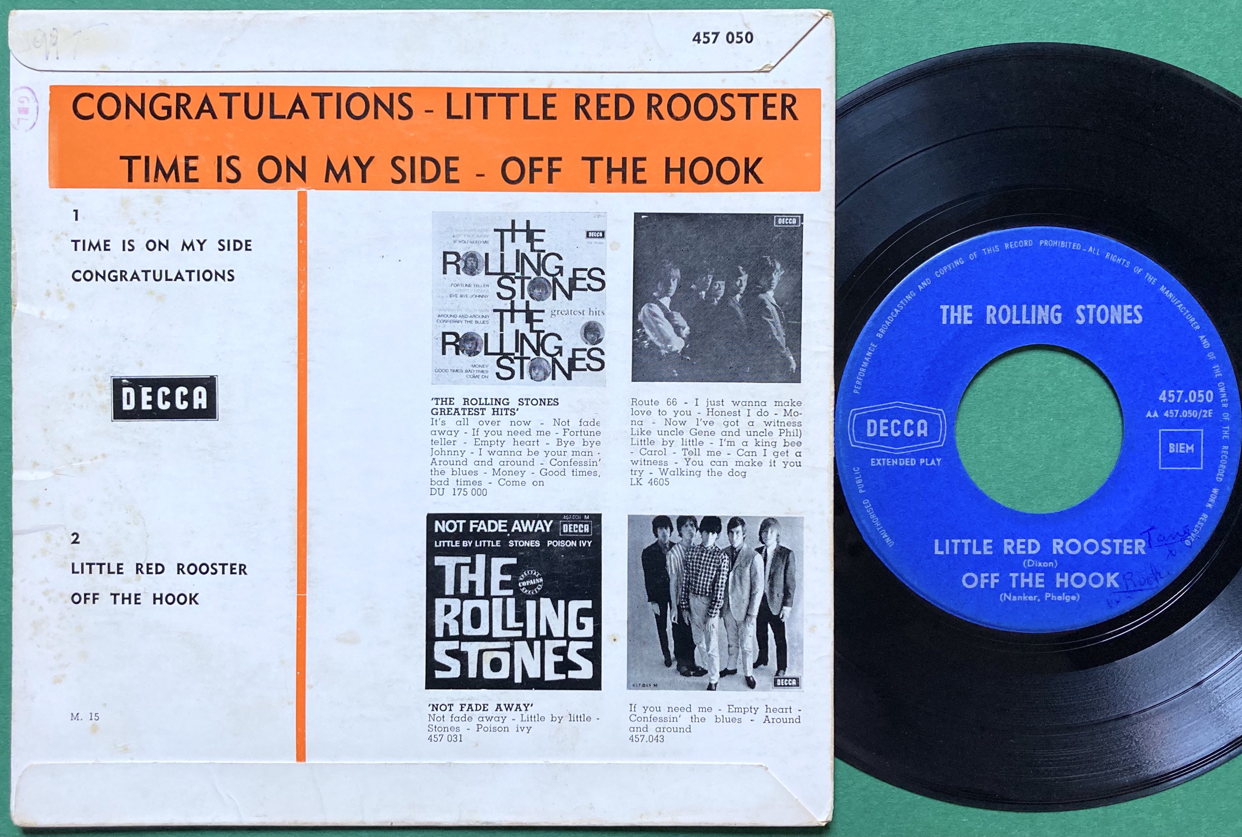 ROLLING STONES - Congratulations +3 Belgium EP 1964 - 2