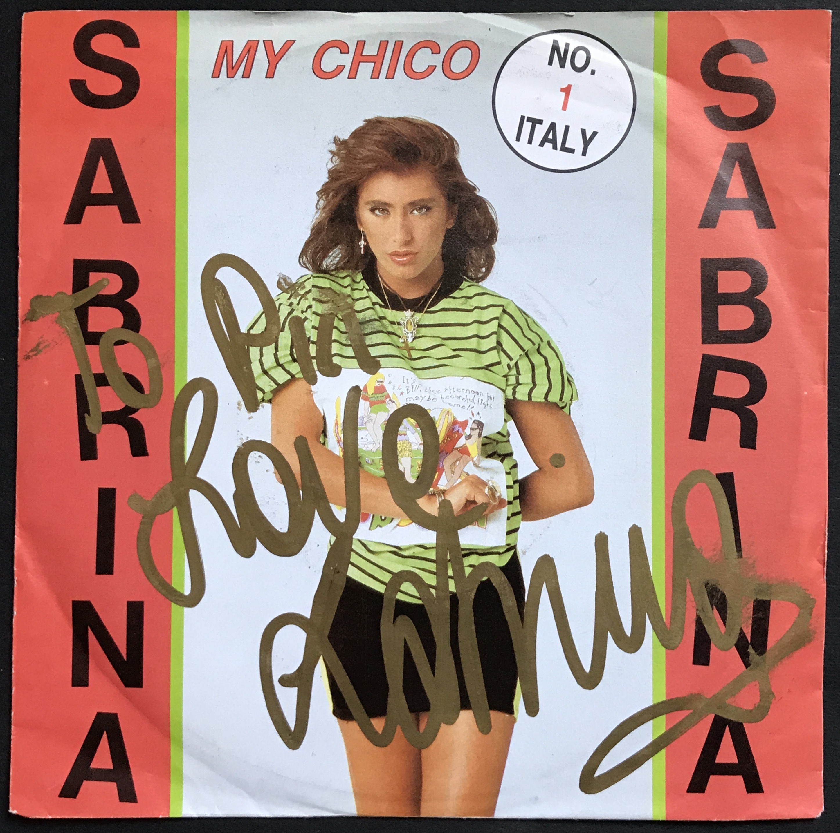 SABRINA - My Chico SIGNED Holland-orig 7" 1986