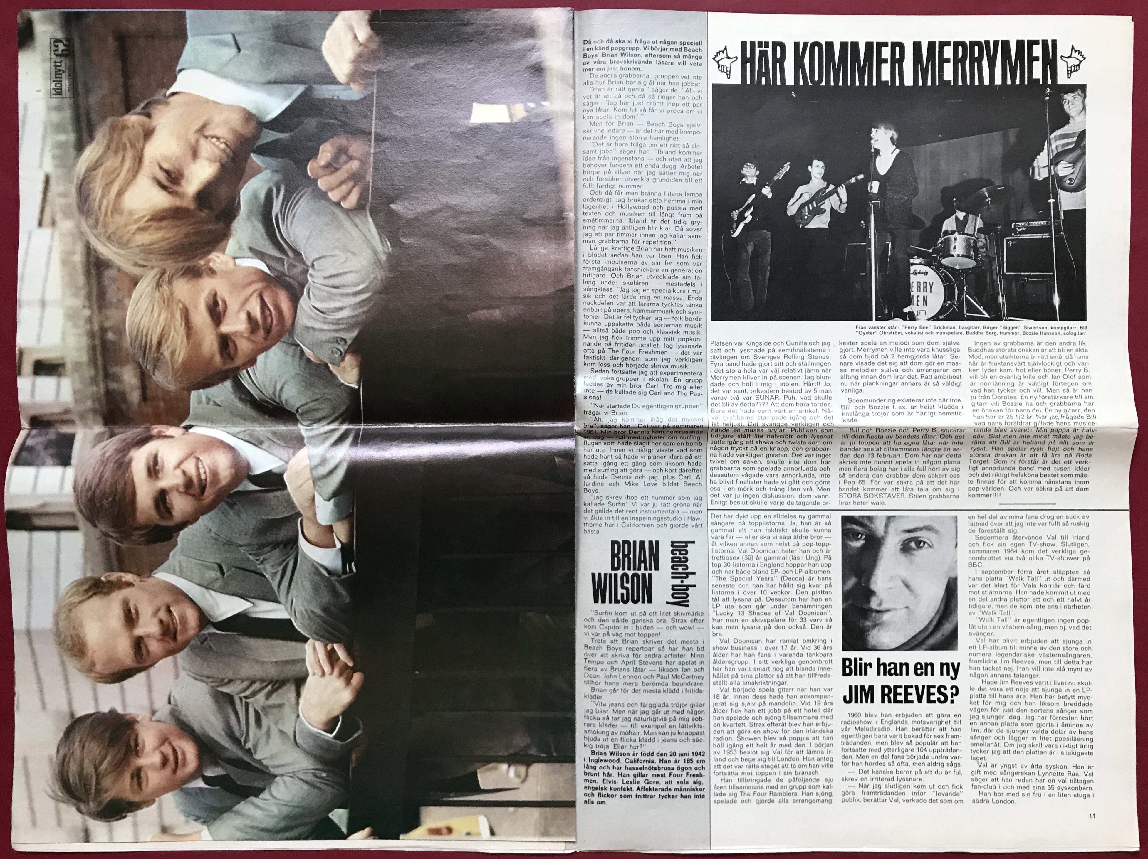 IDOLNYTT - Nr 6 1965 BEATLES (George) omslag - 6
