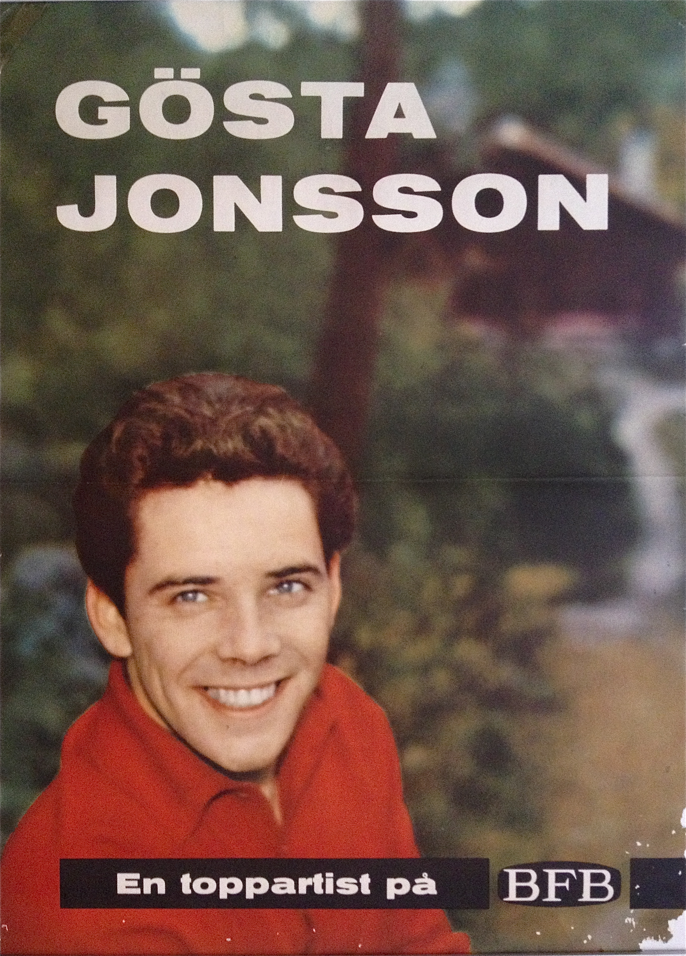 GÖSTA JONSSON (1960´s) - Promo poster