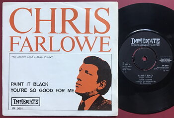 CHRIS FARLOWE - Paint it black Swe PS 1967
