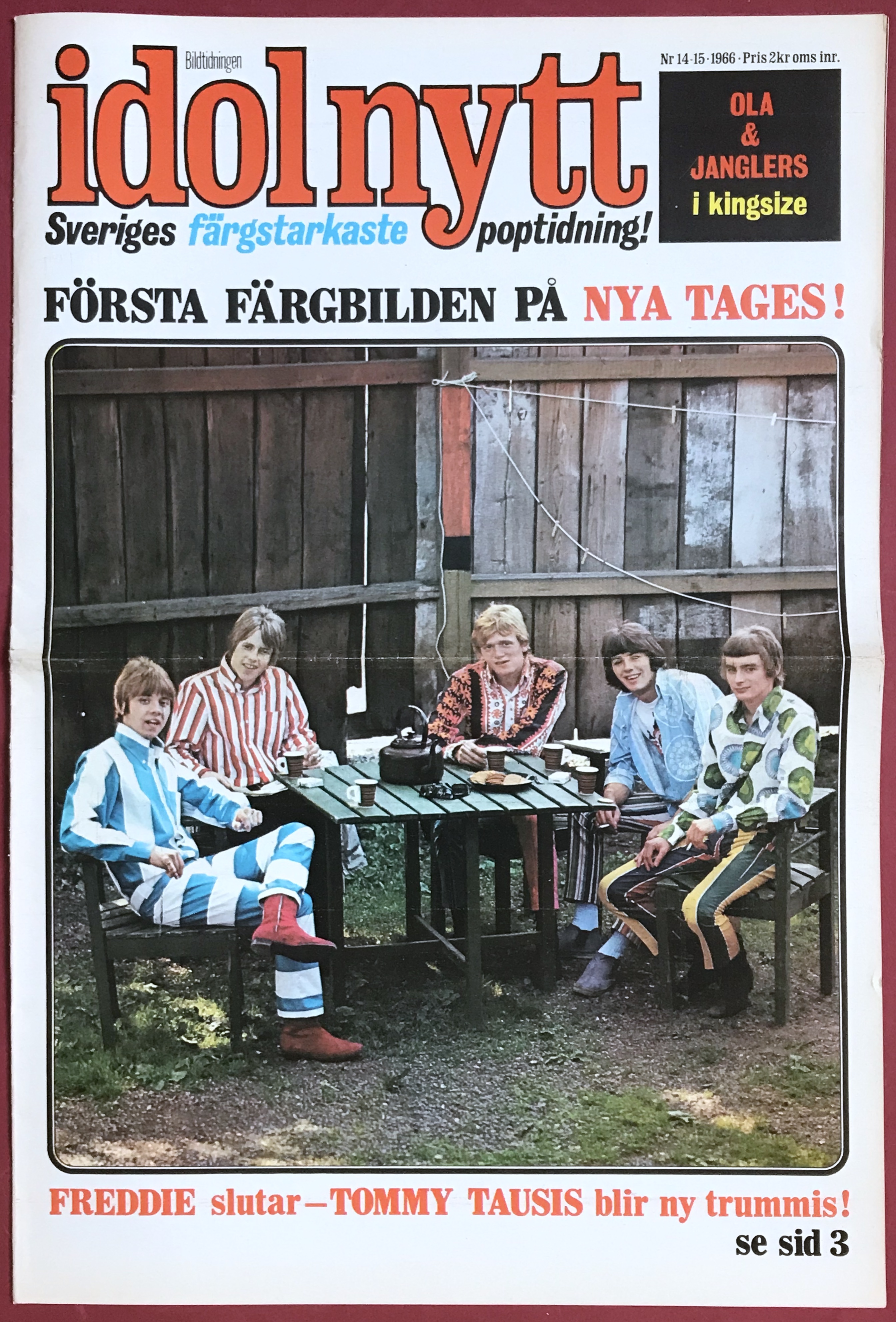 IDOLNYTT - Nr 14-15 1966 TAGES omslag