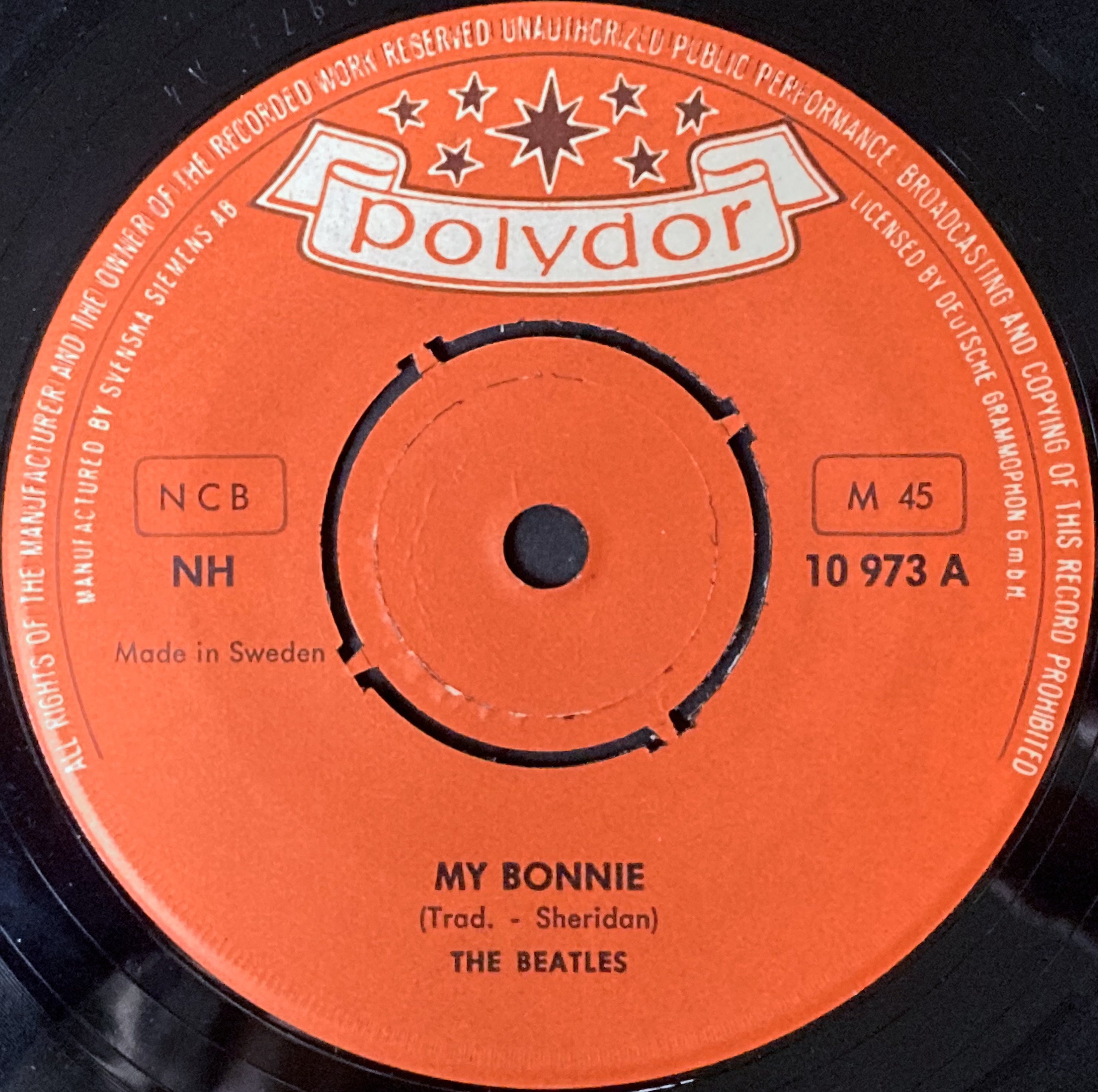 BEATLES - My Bonnie 7" Yellow / red Swe PS 1964 - 3