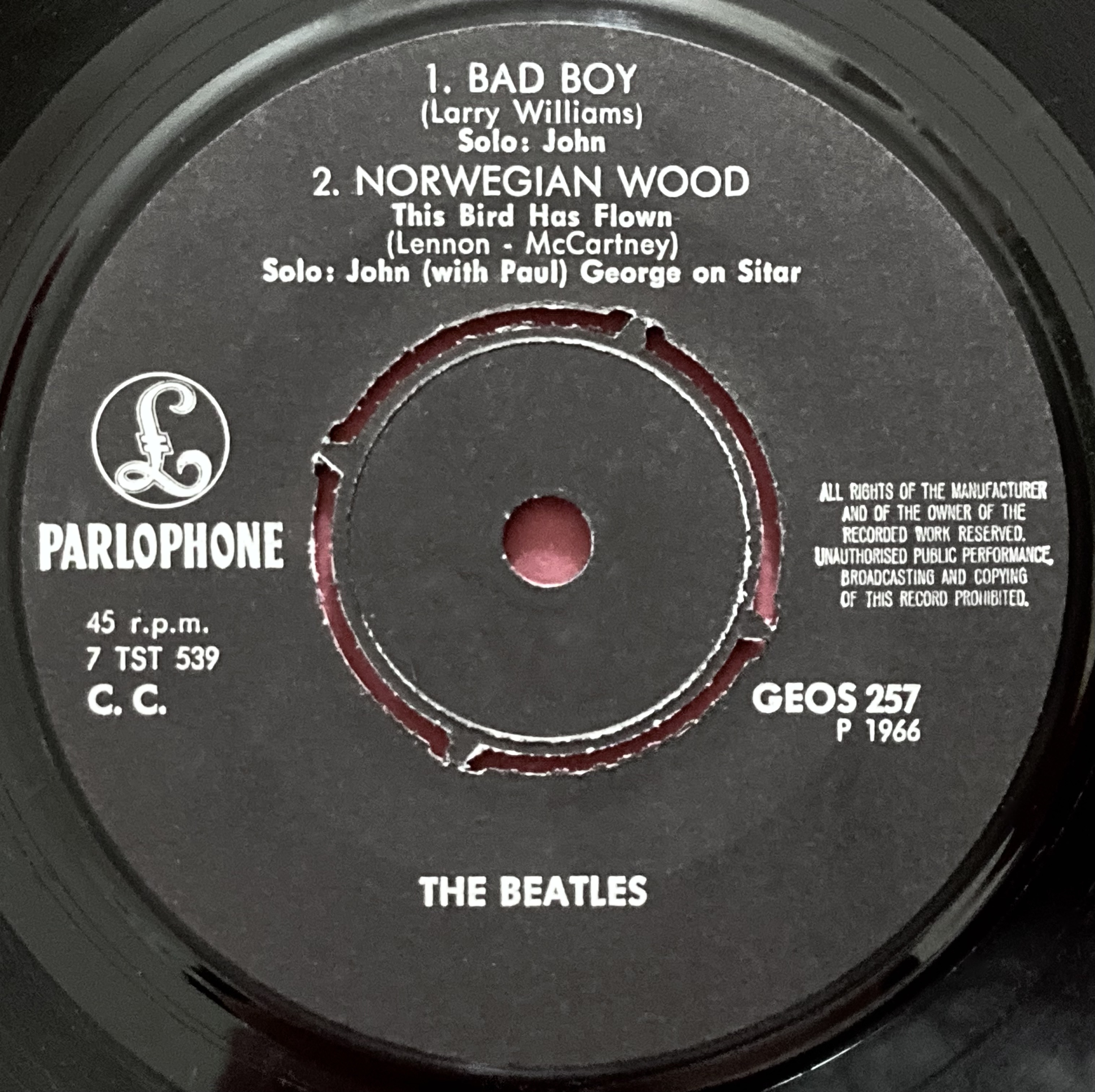 BEATLES - Bad boy +3 Swe EP 1966 - 3