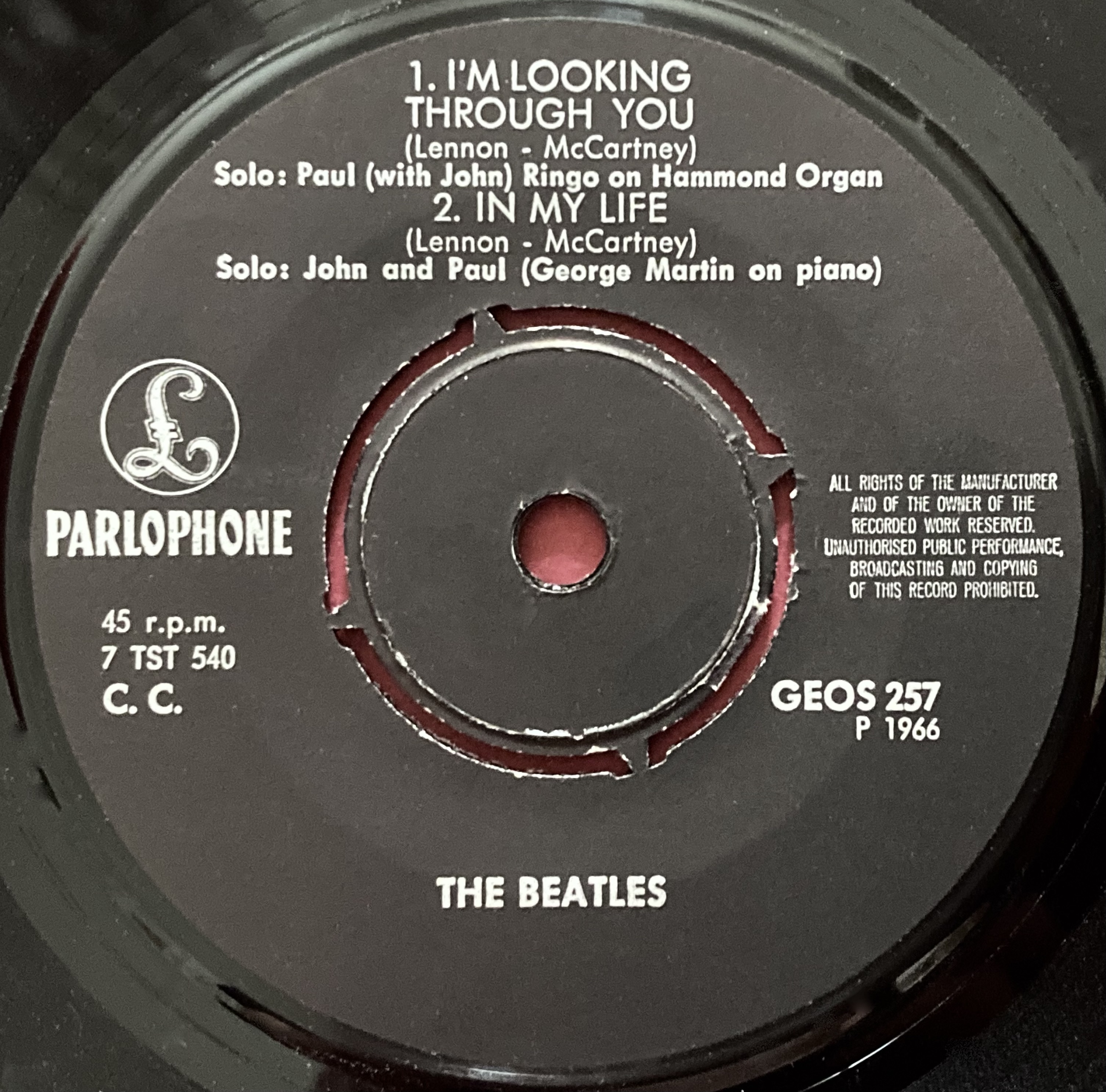 BEATLES - Bad boy +3 Swe EP 1966 - 4
