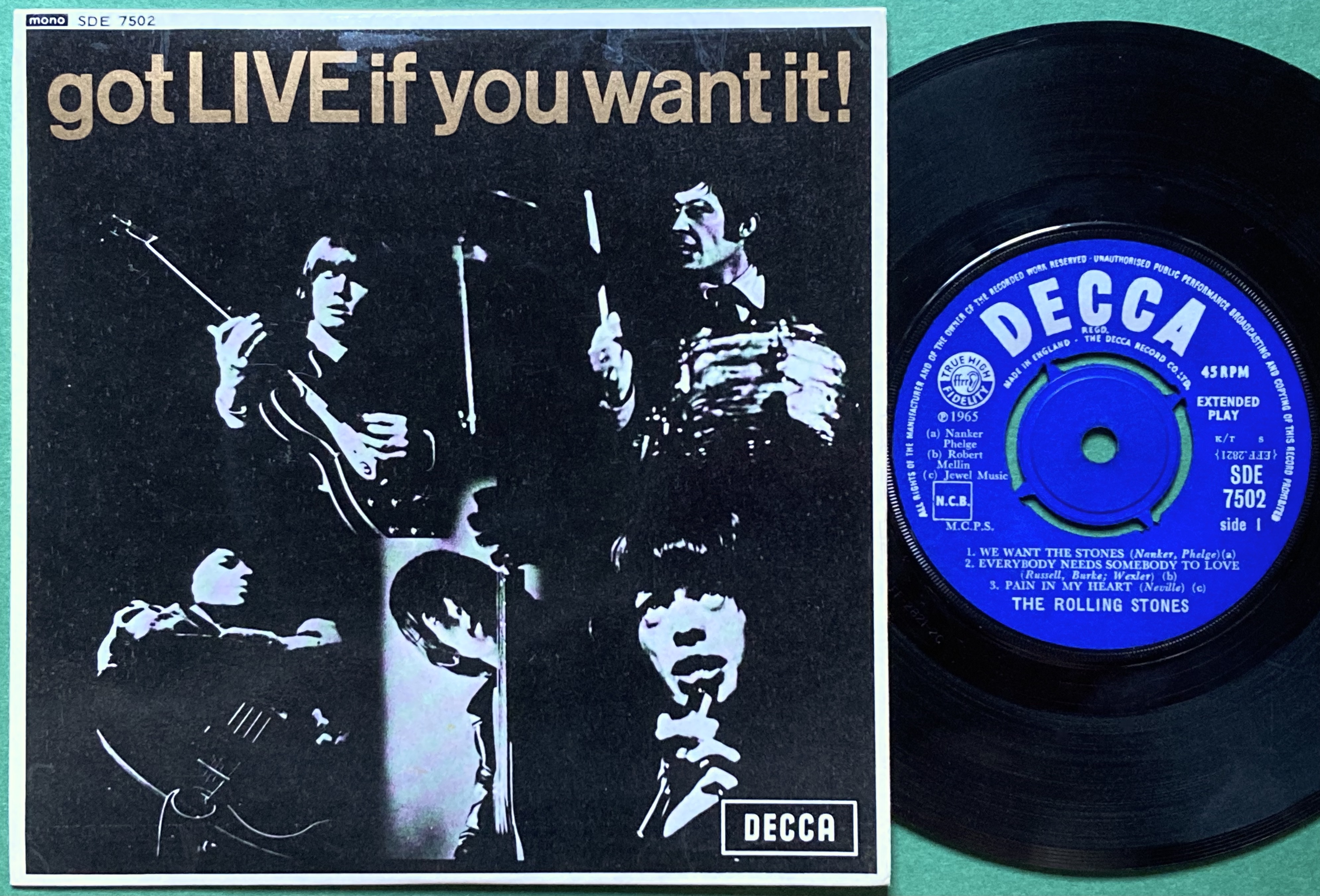 ROLLING STONES - Got LIVE if you want it! UK-EXPORT EP 1965