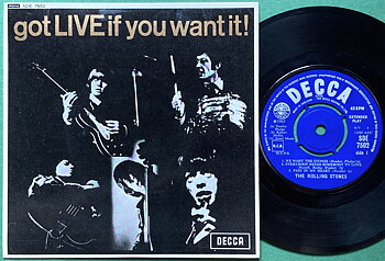 ROLLING STONES - Got LIVE if you want it! UK-EXPORT EP 1965