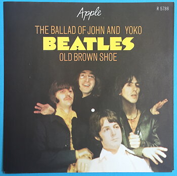 BEATLES - Ballad of John & Yoko 7" Swe 1969 ENDAST PS - Arkivex / MINT-!