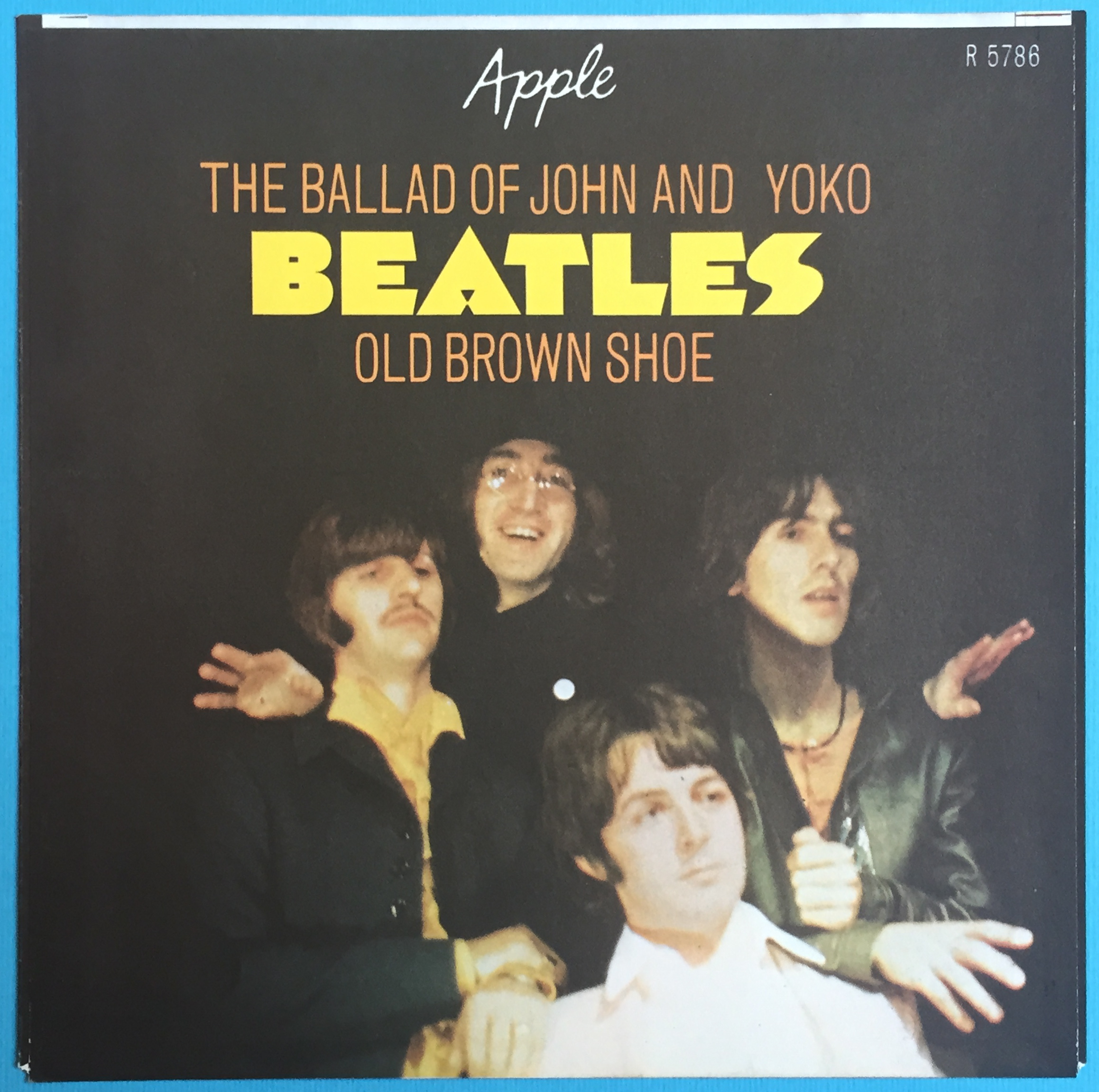 BEATLES - Ballad of John & Yoko 7" Swe 1969 ENDAST PS - Arkivex / MINT-! - 2