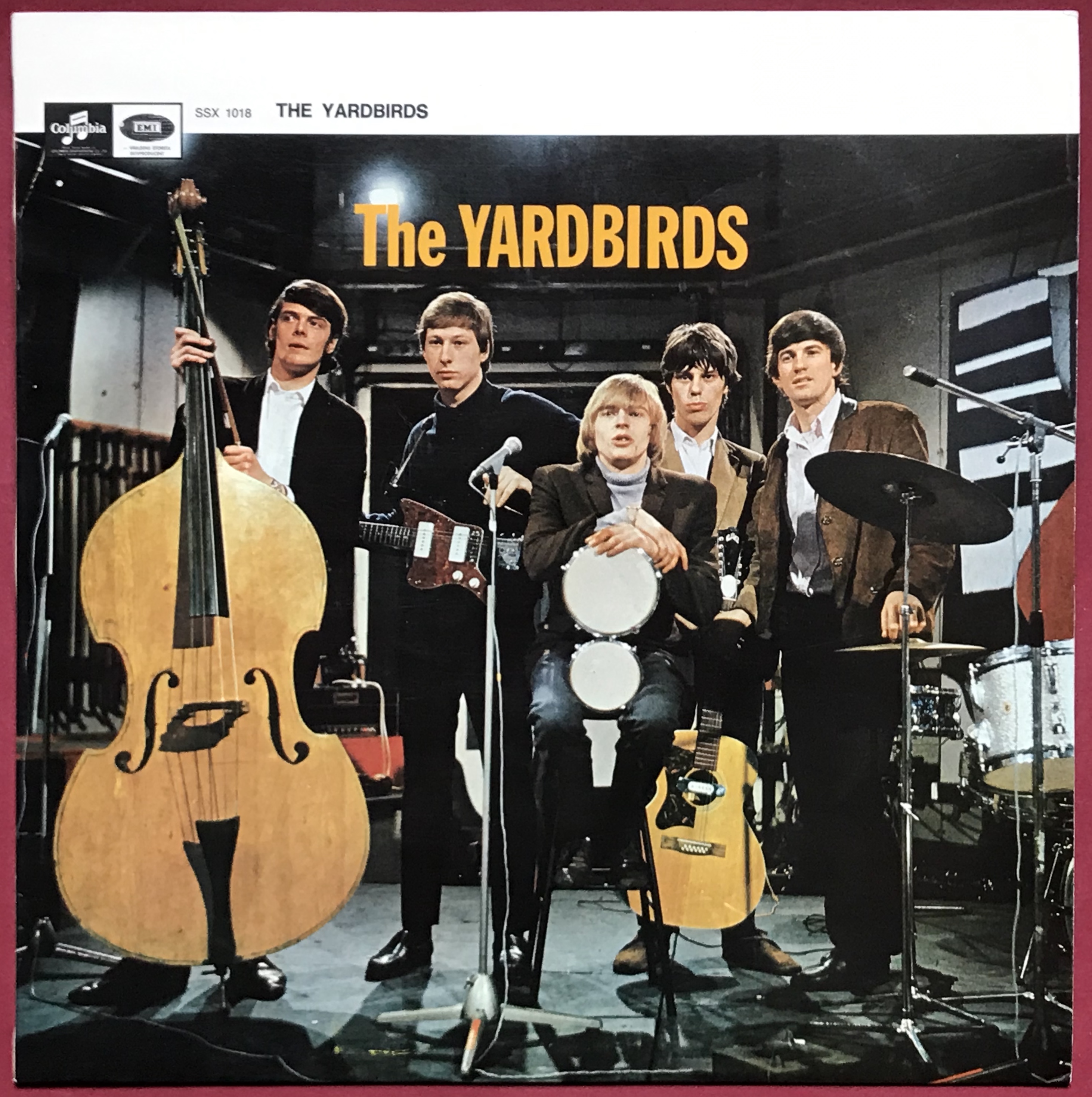 YARDBIRDS -"same"  Swe-orig "Big bass cover" LP 1965
