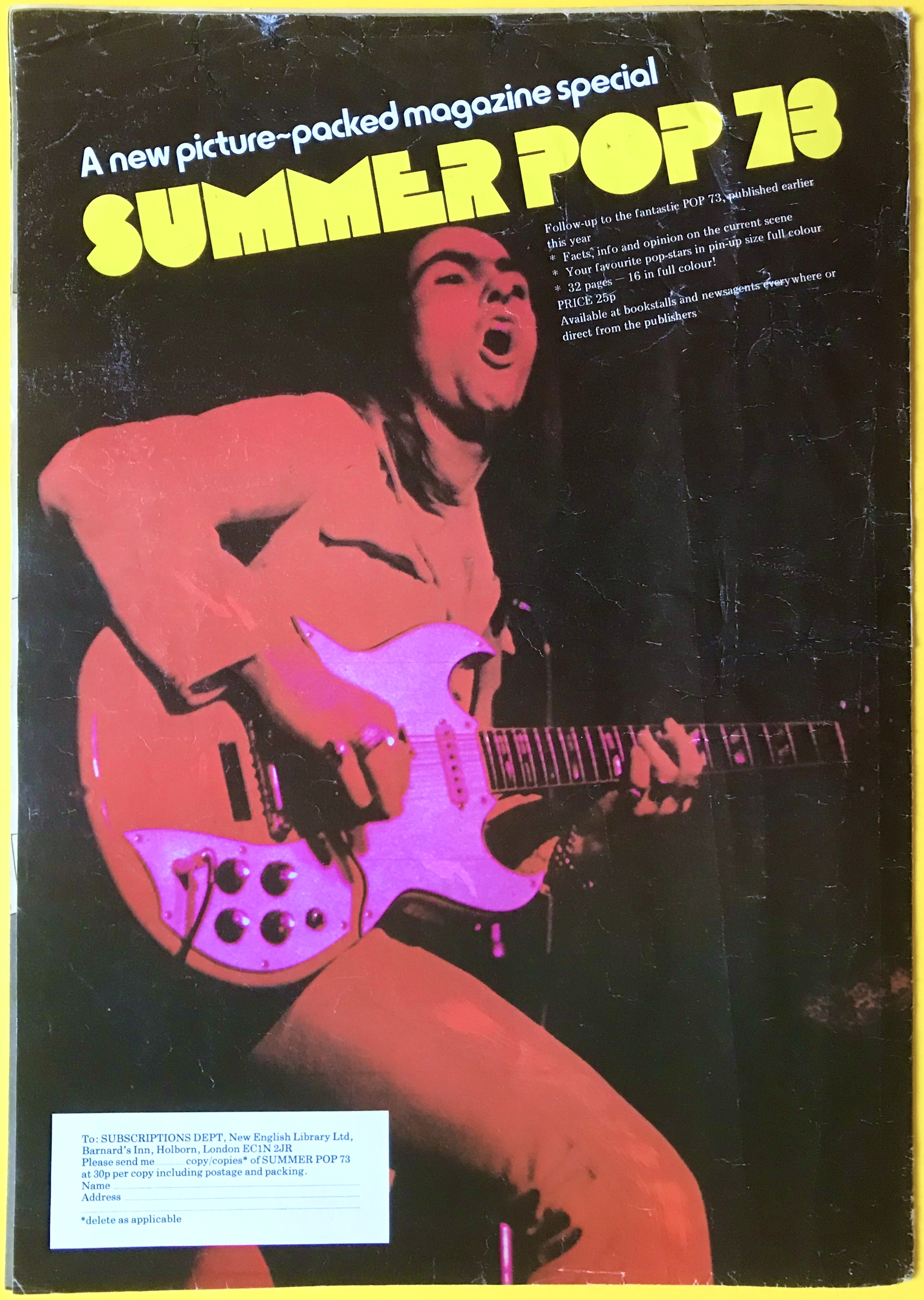 BOP POP 73 - 1973 poptidning - 2