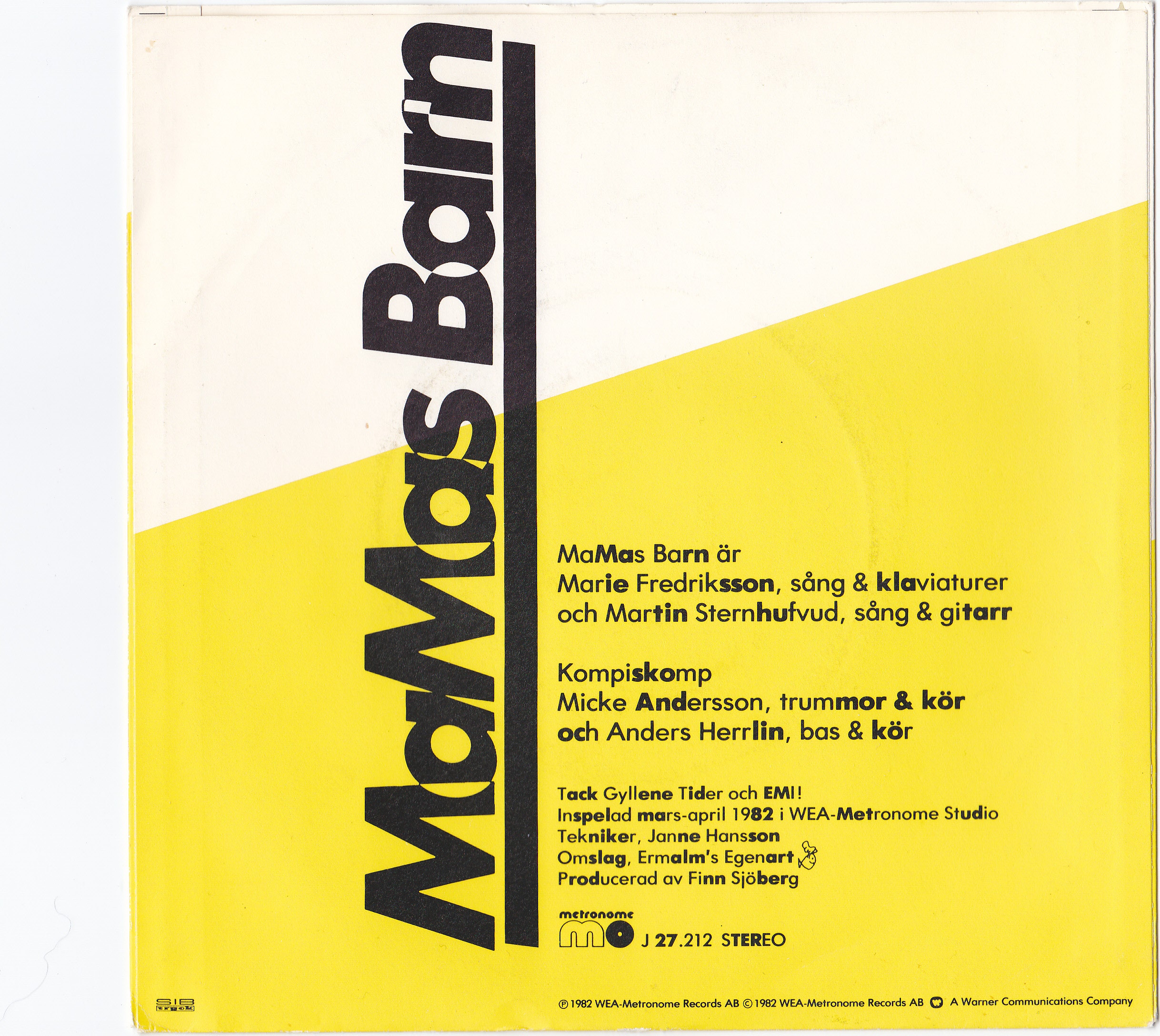Mamas barn- Mammas barn/Kan du förstå 7'' - 2