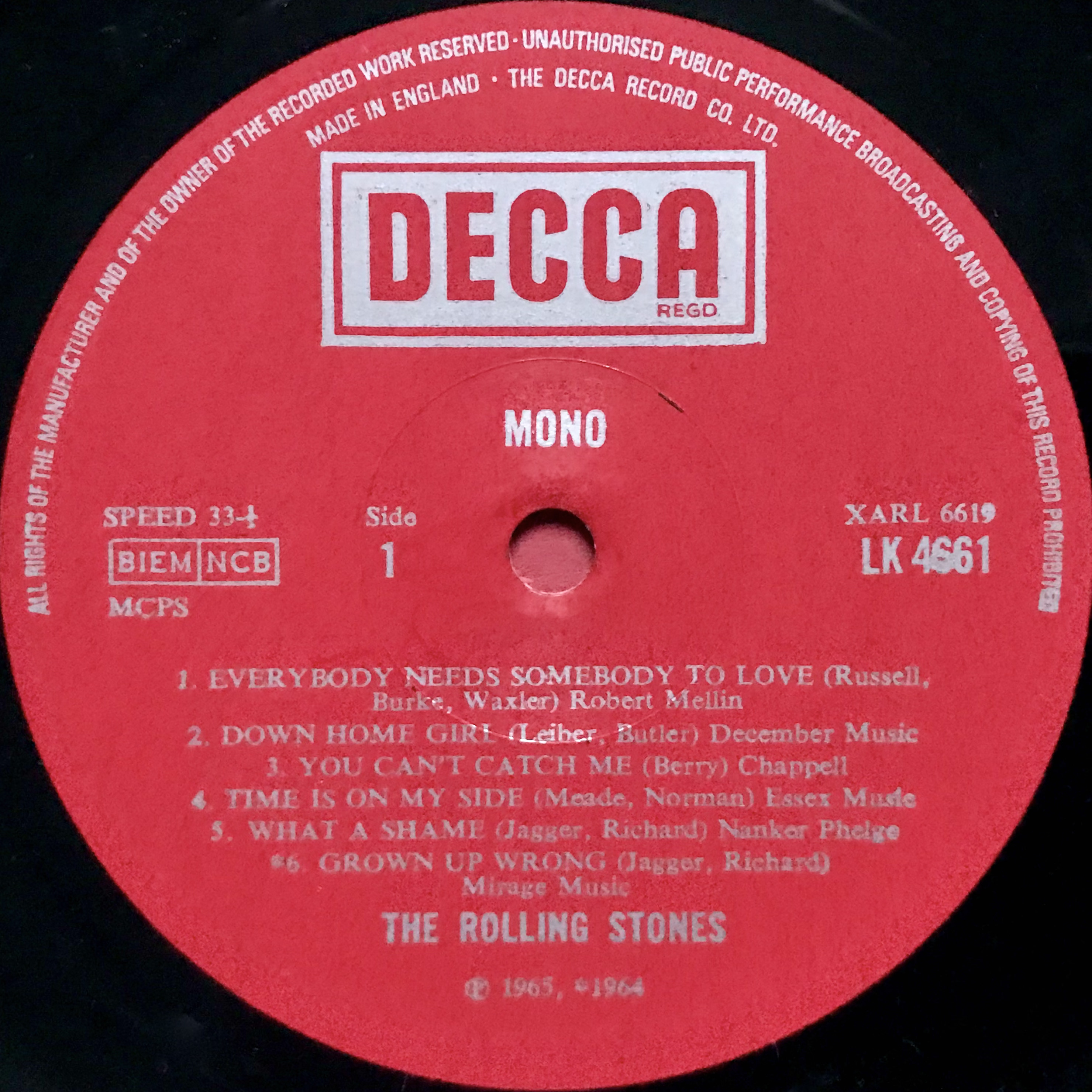 洋楽 The Rolling Stones No. 2 DECCA MONO The Rolling Stones – No. 2 – Vinyl (LP, Album, Mono), 1965