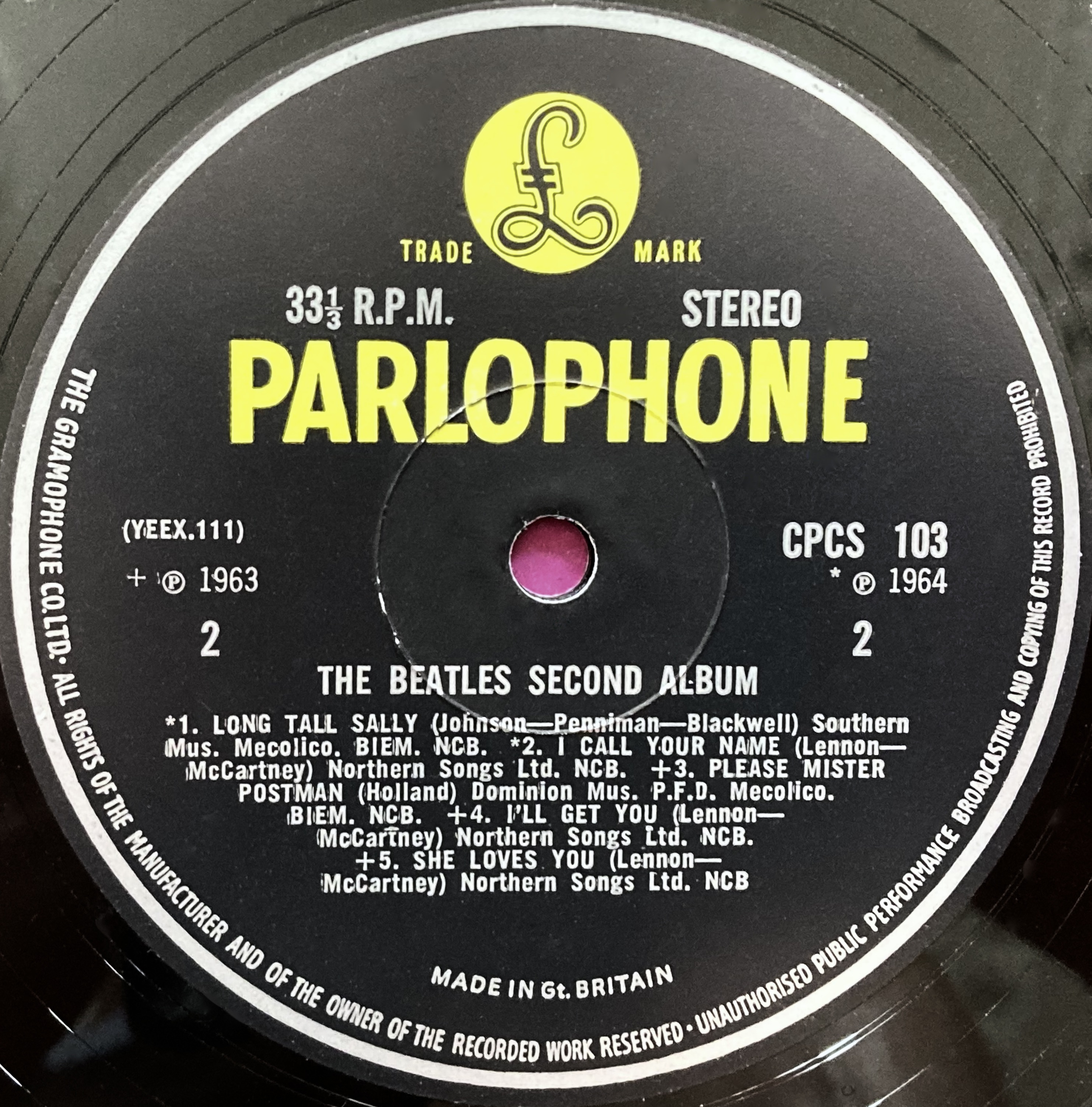 BEATLES - Second album UK-orig Export LP 1966 - 3
