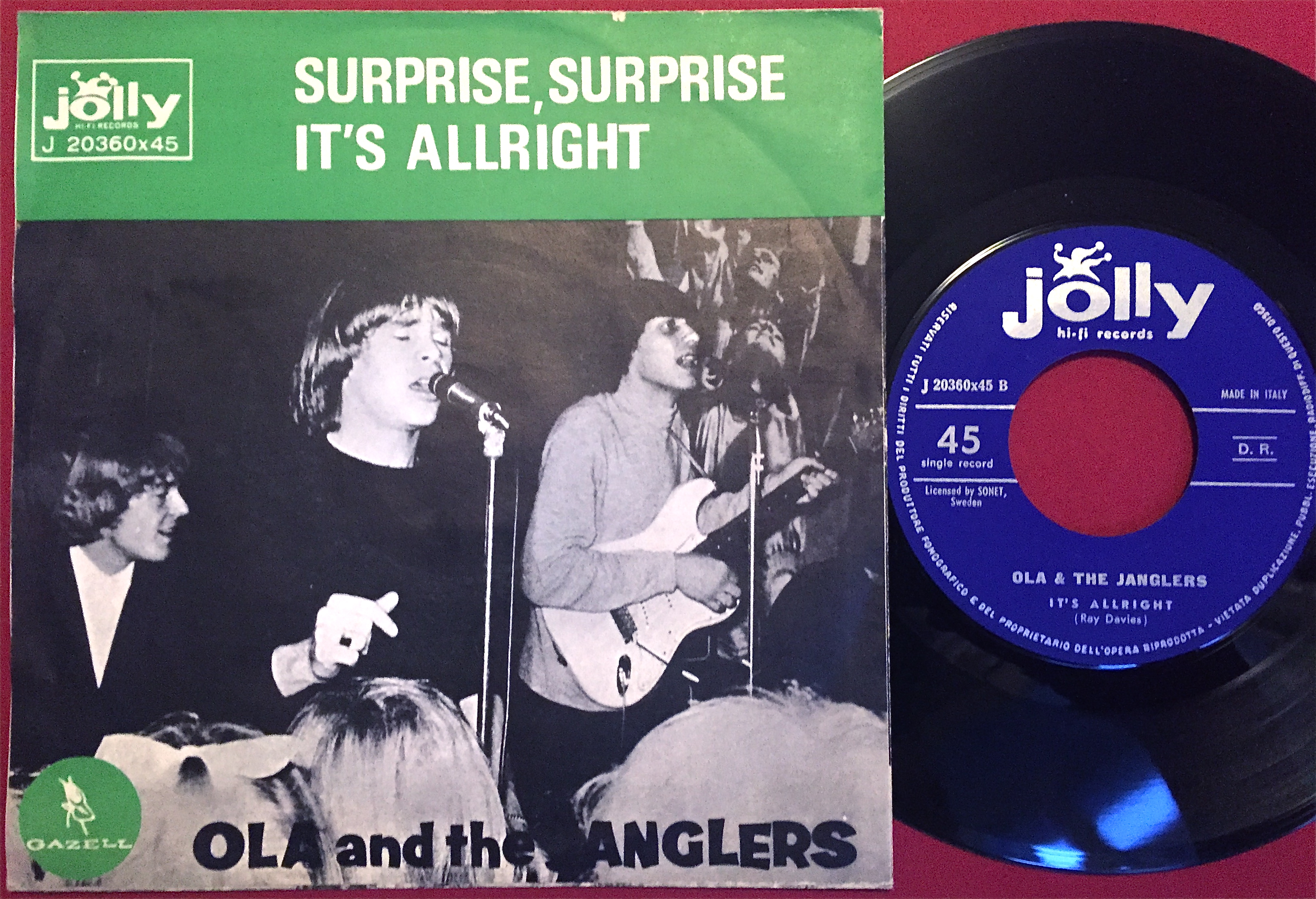OLA & JANGLERS - Surprise surprise Italy PS 1965 - 2