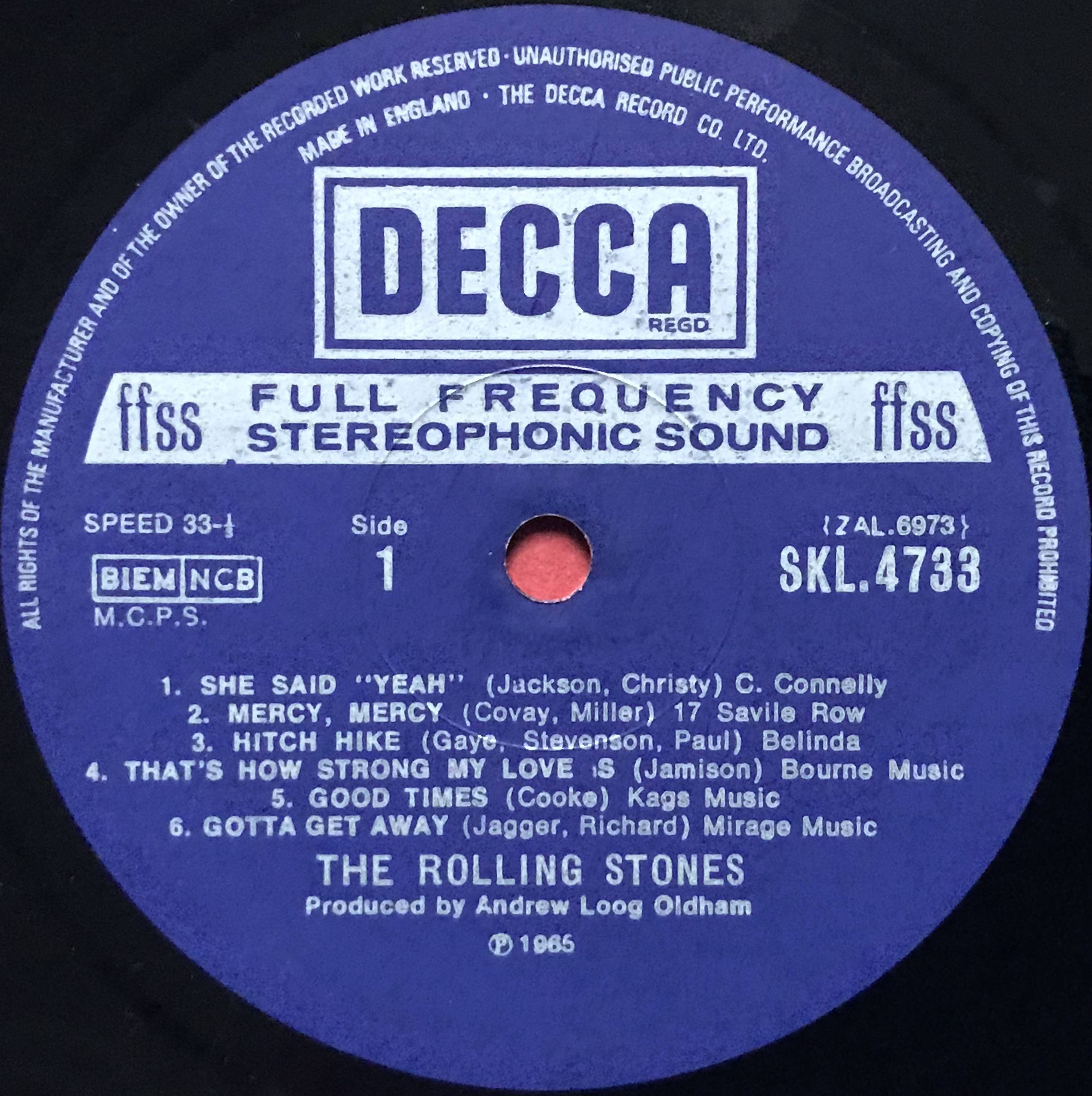 ROLLING STONES - Out of our heads UK LP 1965 - 3