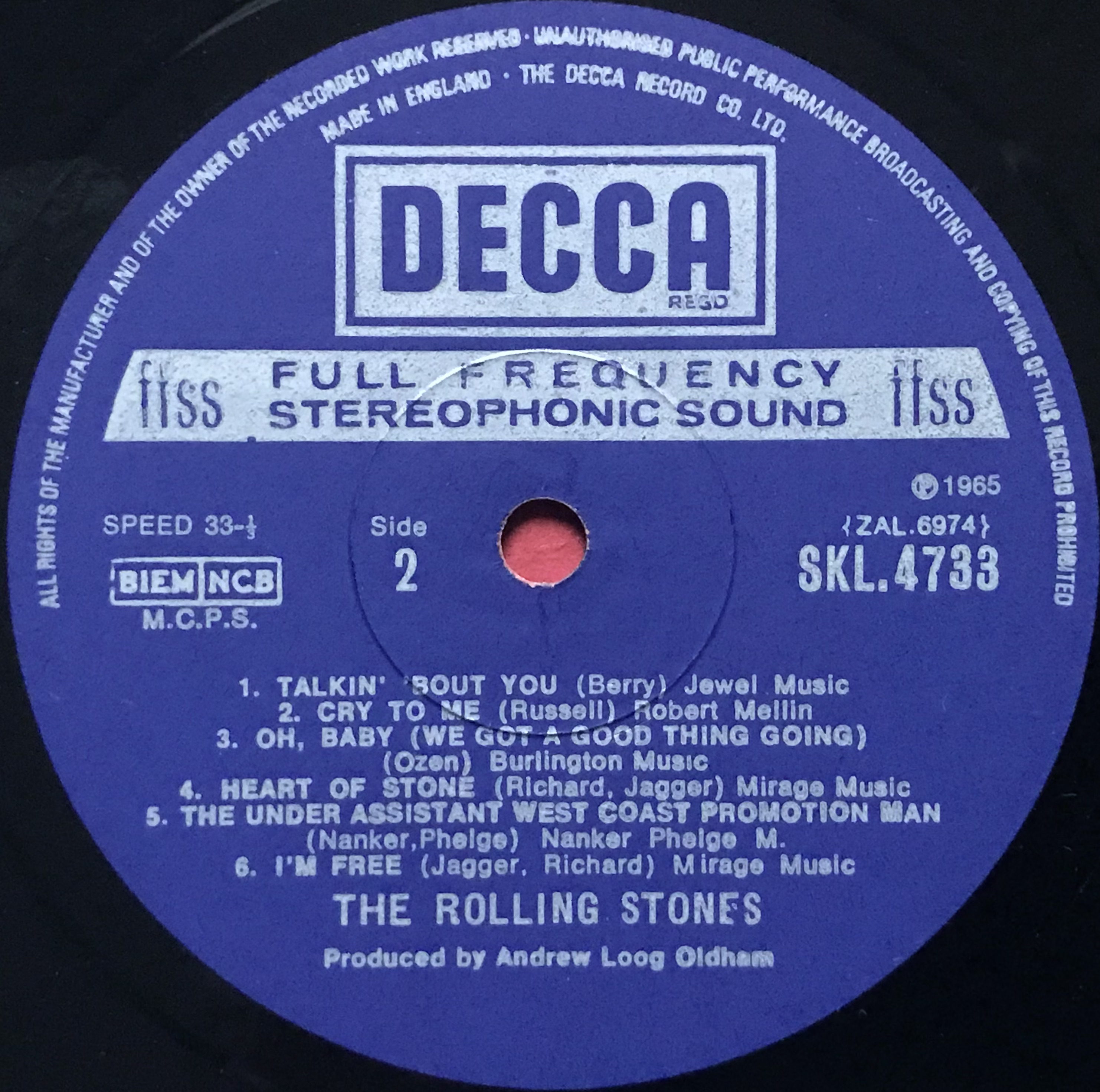 ROLLING STONES - Out of our heads UK LP 1965 - 4