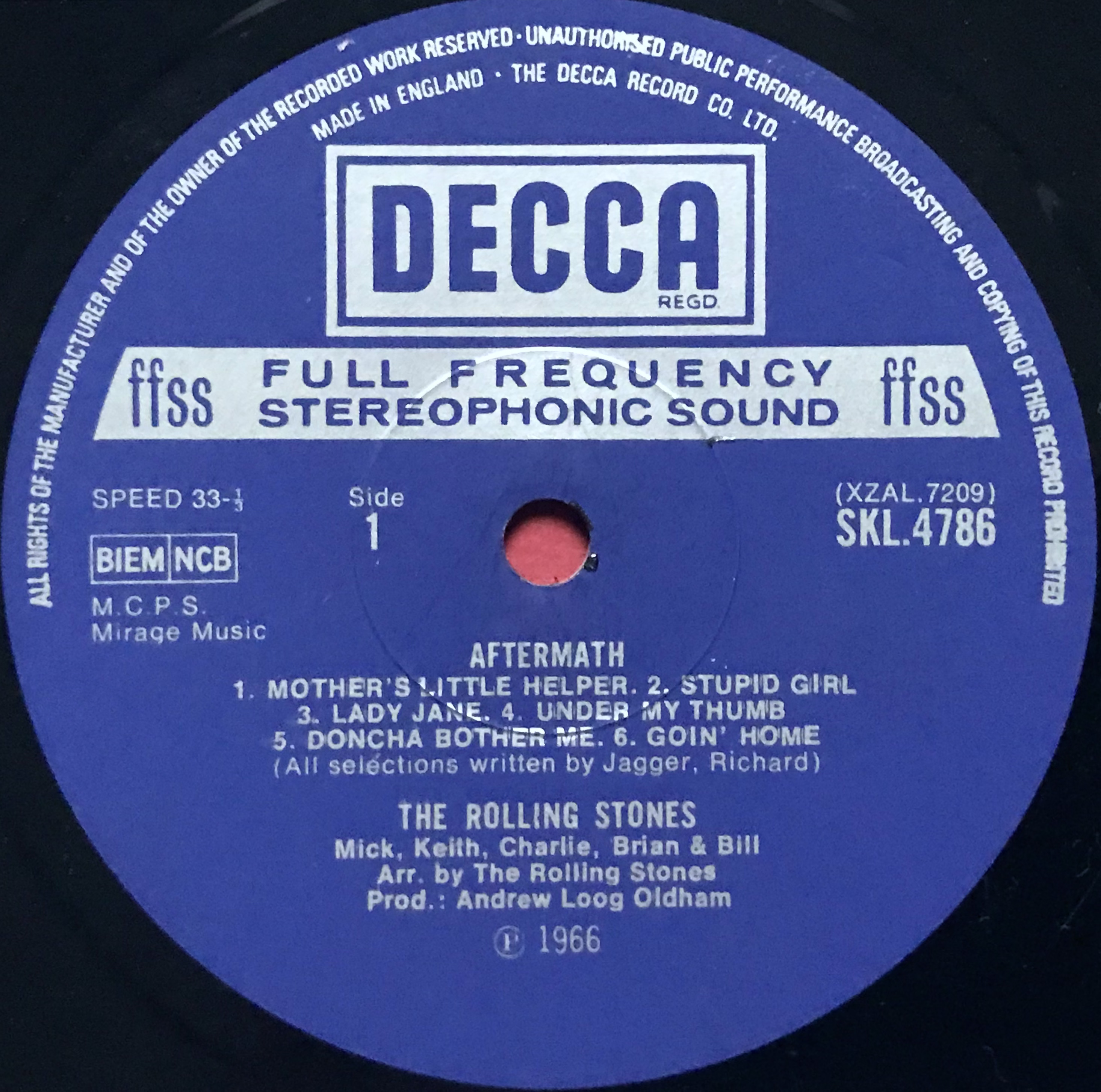 ROLLING STONES - Aftermath UK LP 1966 - 4