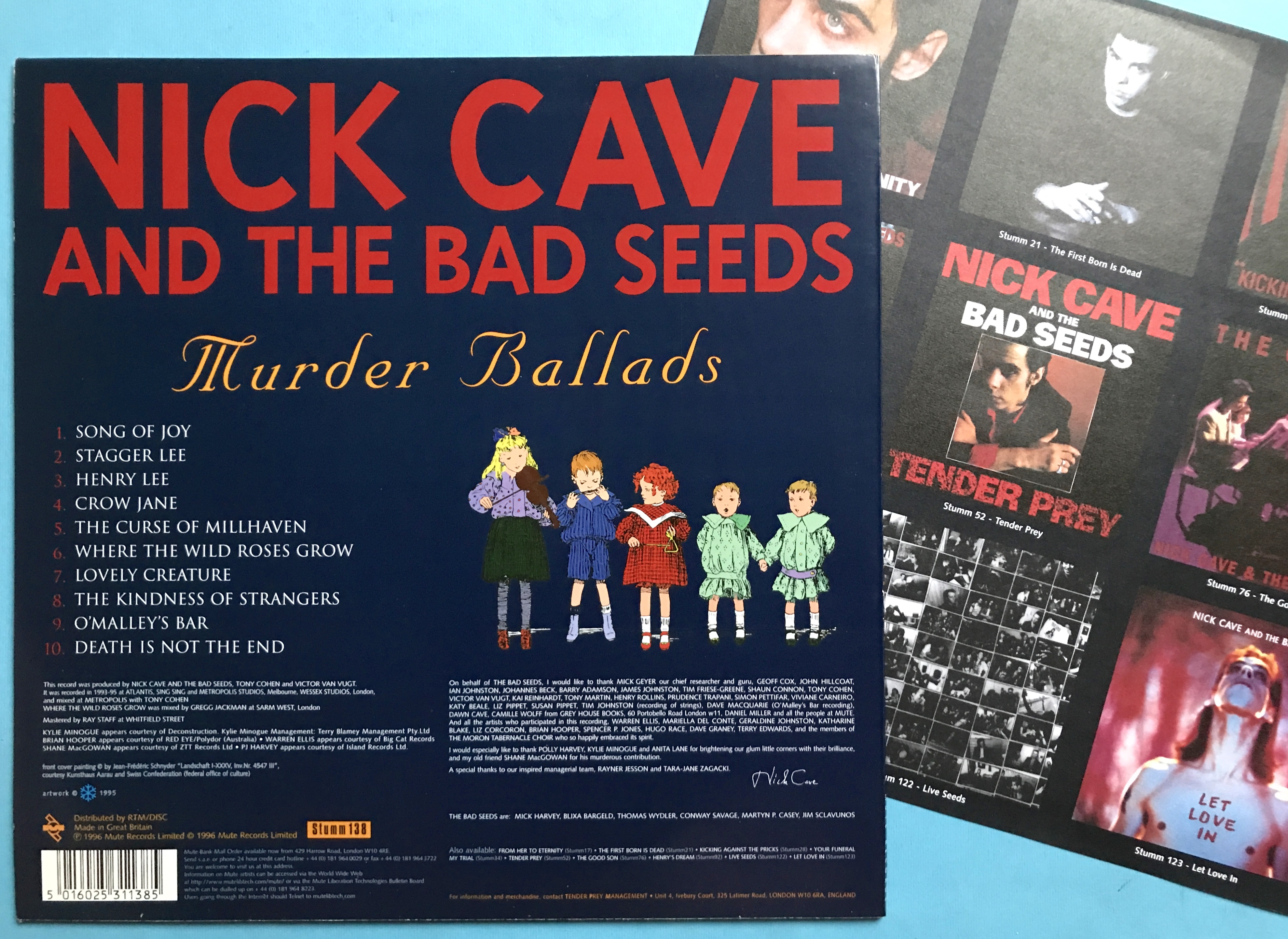 NICK CAVE AND THE BAD SEEDS - Murder ballads UK-orig LP 1996 - 2