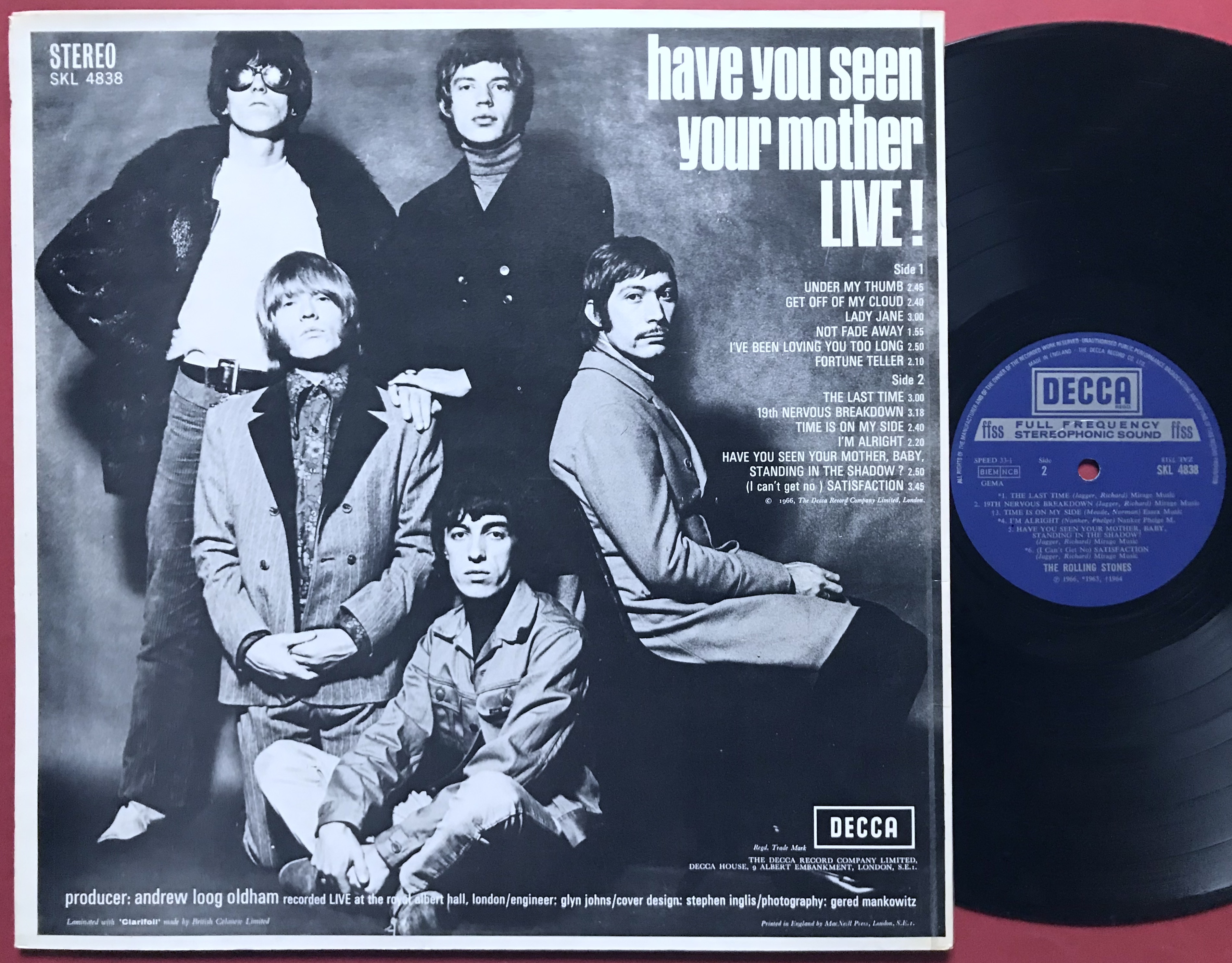 ROLLING STONES - Have you seen your mother, LIVE! UK LP 1966 - 3