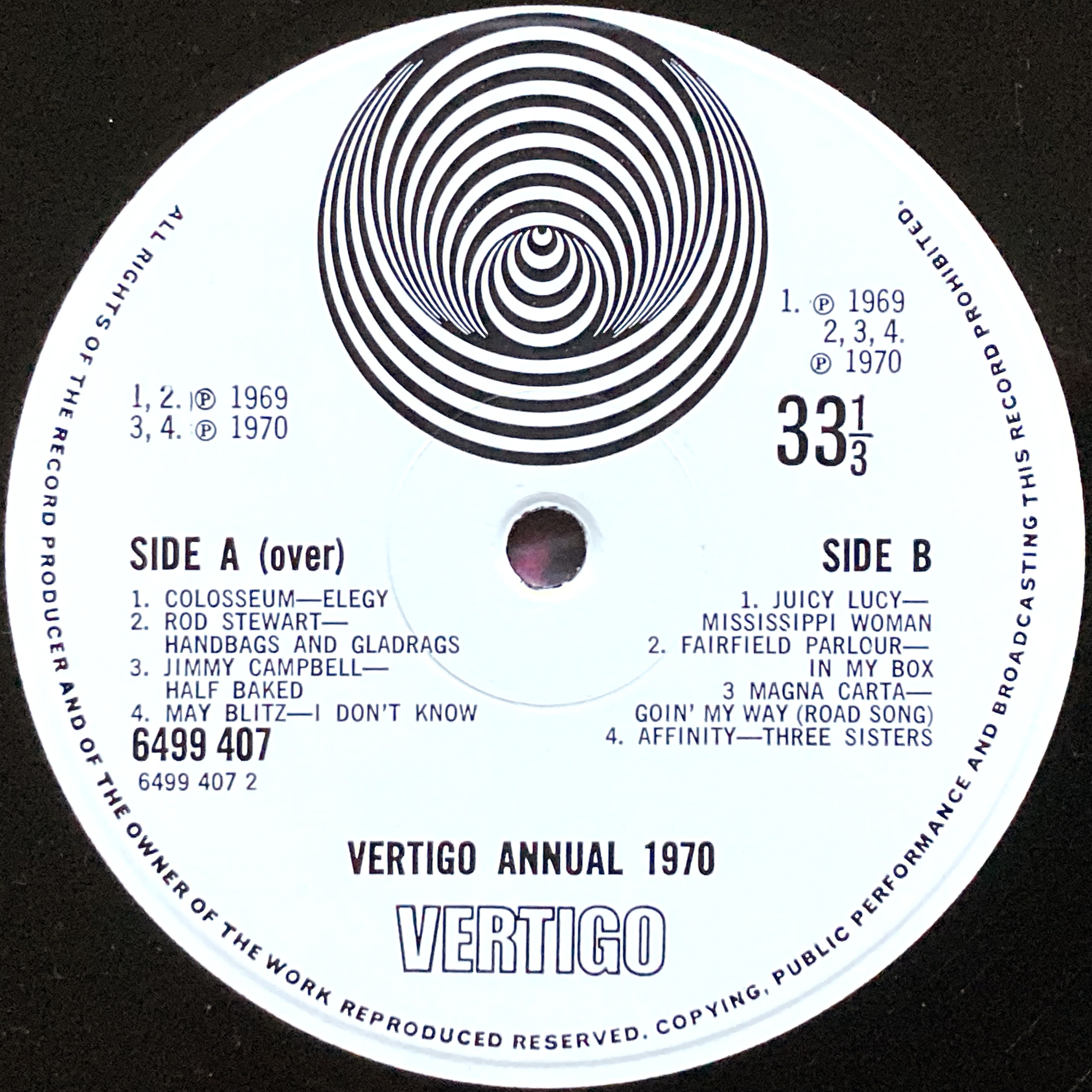 VARIOUS ARTISTS - Vertigo annual 1970 UK-orig Vertigo 2LP - 4